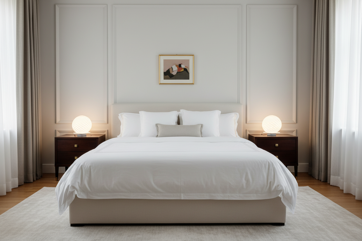 Bedroom - Small Globe Bedside Lamps