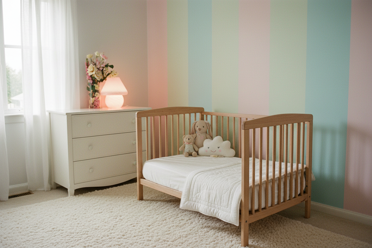 Nursery - Candy Pink Swirl Lamp