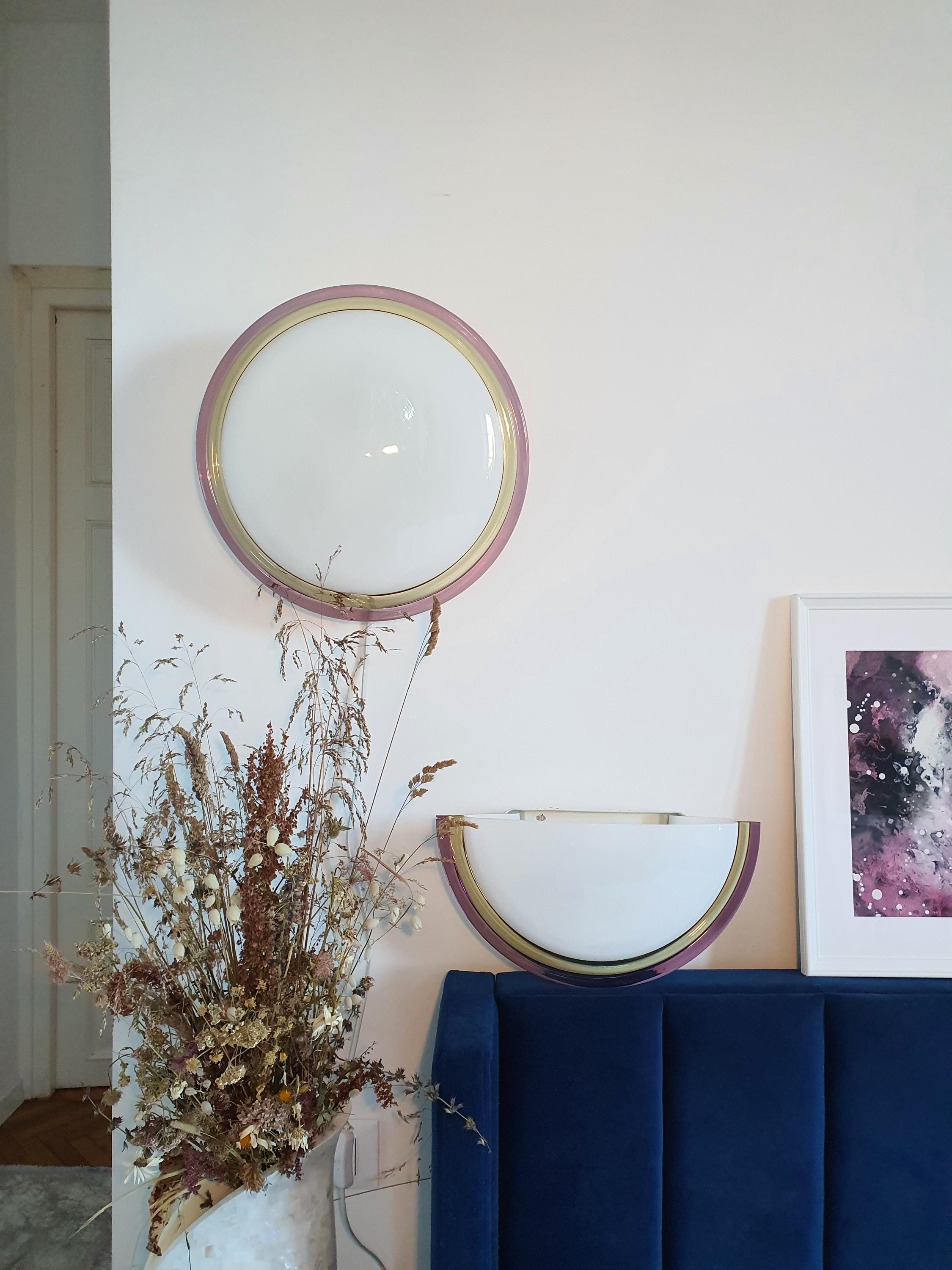 Vintage Murano Glass Flush Mount Light Fixtures: Retro Italian Lighting