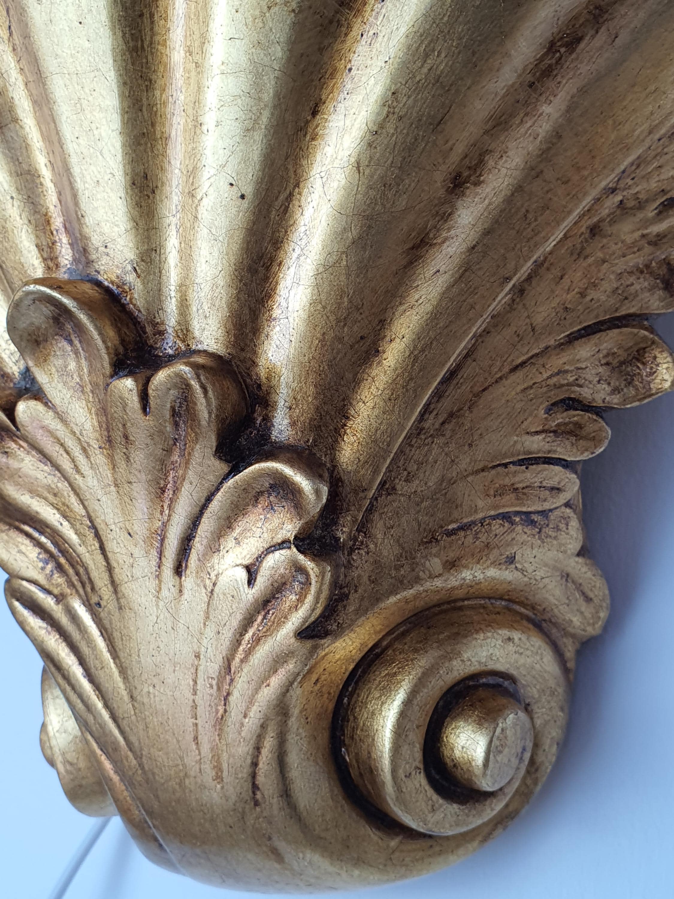 Set of 2 Kolarz Rokoko Rococo Gold Wall Sconces Venetian Finish