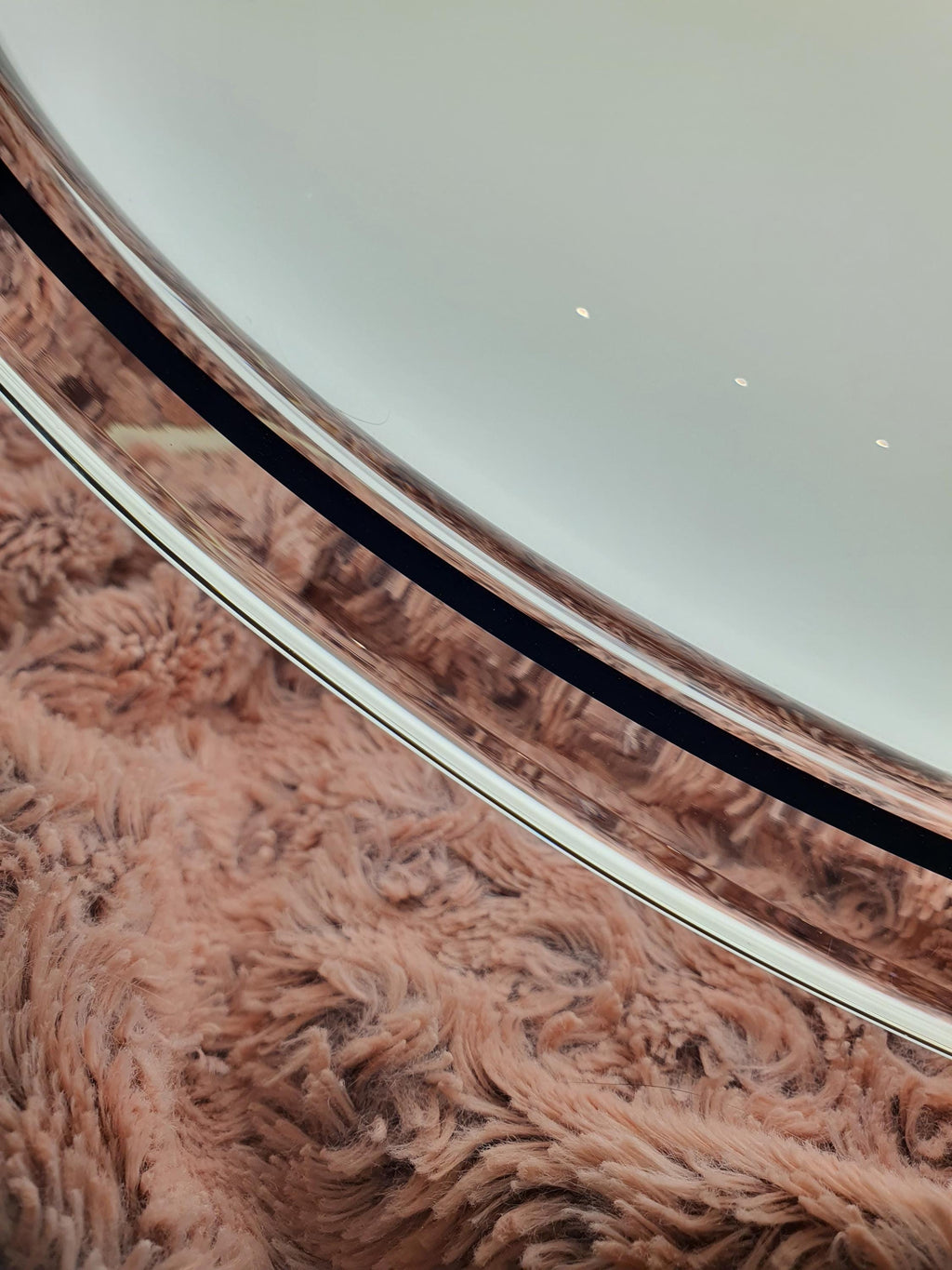 Большой муранский плафон | Винтажный итальянский потолочный светильник белого цвета с чёрным акцентом