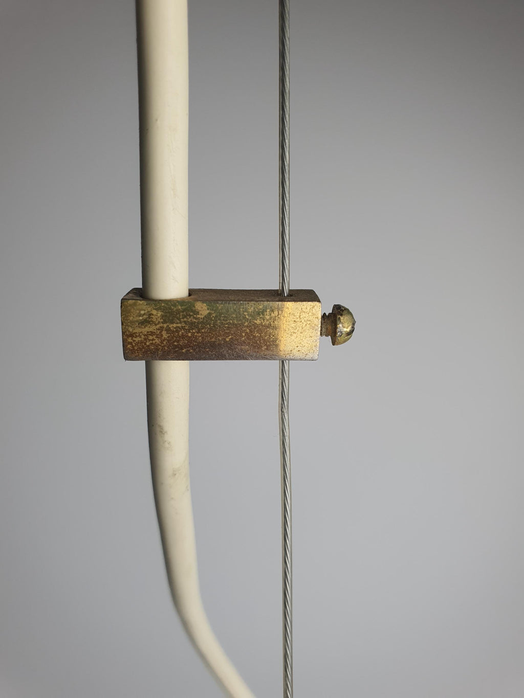 Labelled Murano Glass Light Blue Bell Pendant Light | Candy Swirl Italian Vintage Lamp