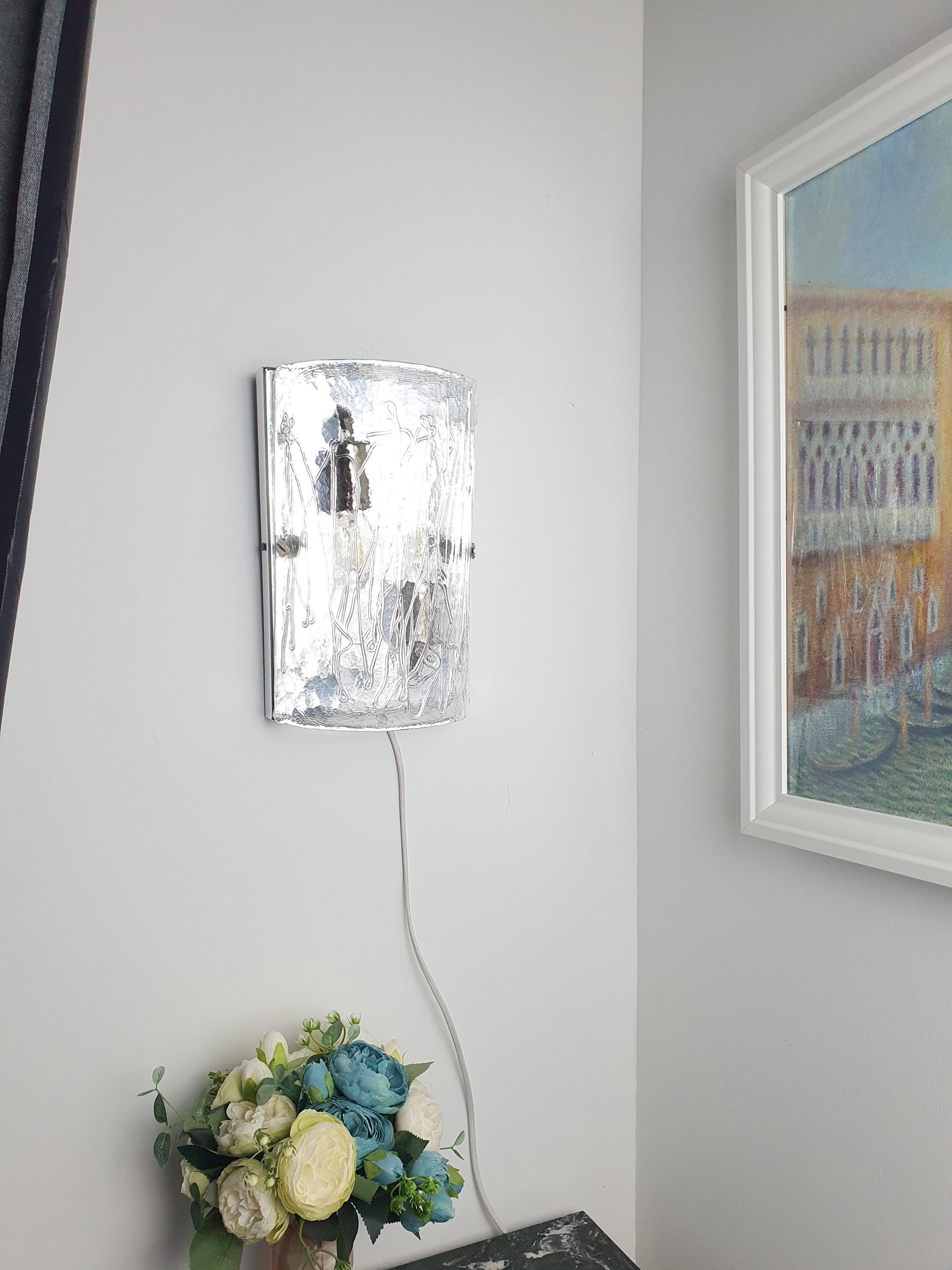 La Murrina 复古穆拉诺透明玻璃弧形壁灯