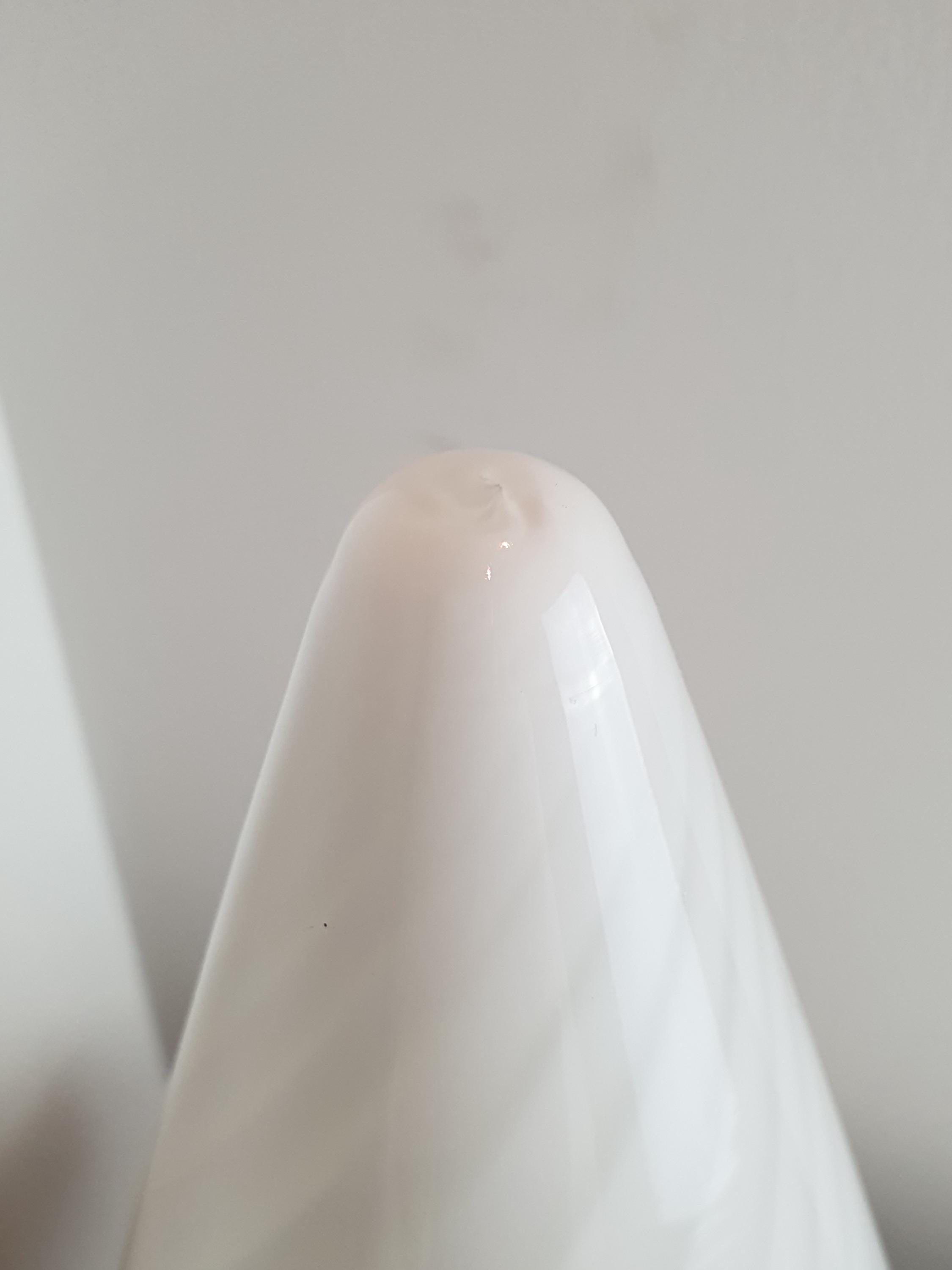 Vintage Murano Glass Bedside Lamp: 1980s Italian Cone Swirl Light