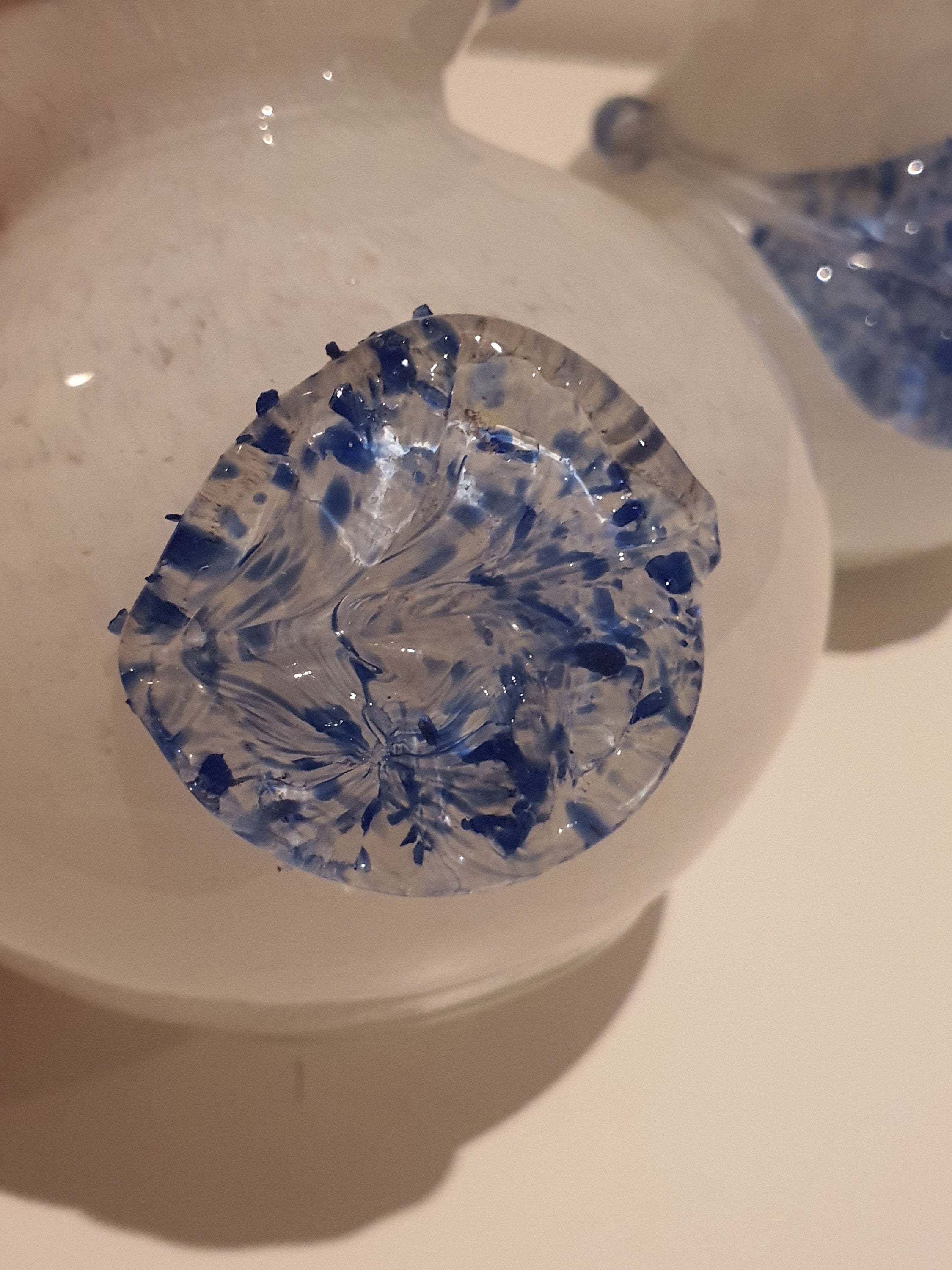 Pair of petite Murano swirl glass vase 1990s