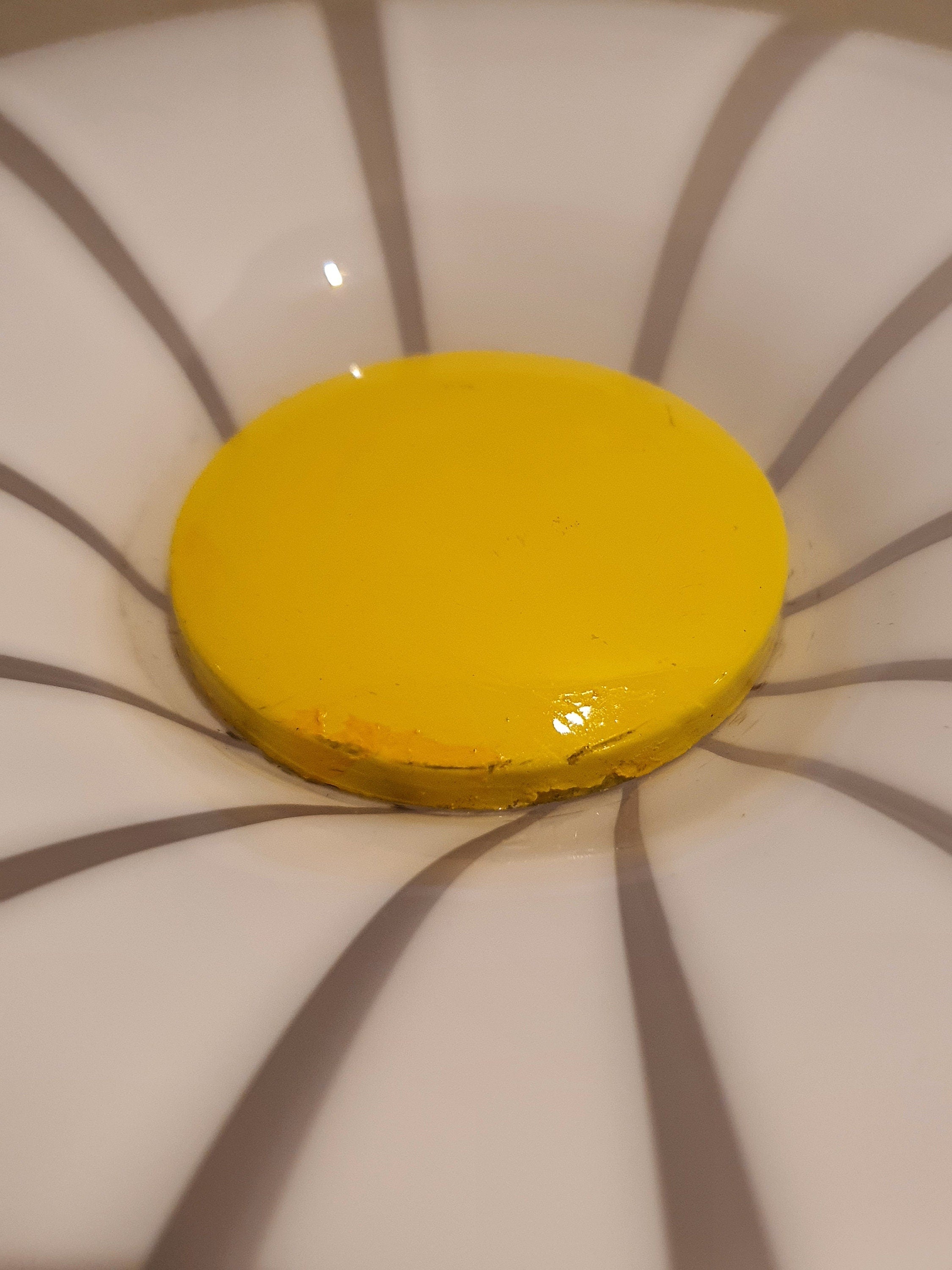 Murano Glass Chamomile Ceiling Lamp: 1980s Italian Floral Light