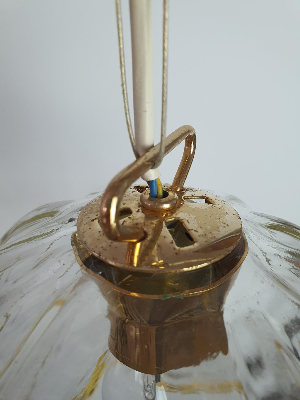 Vintage Murano Glass Bell Pendant Lamp by La Murrina – 1980s Italian Hand-Blown Ceiling Light