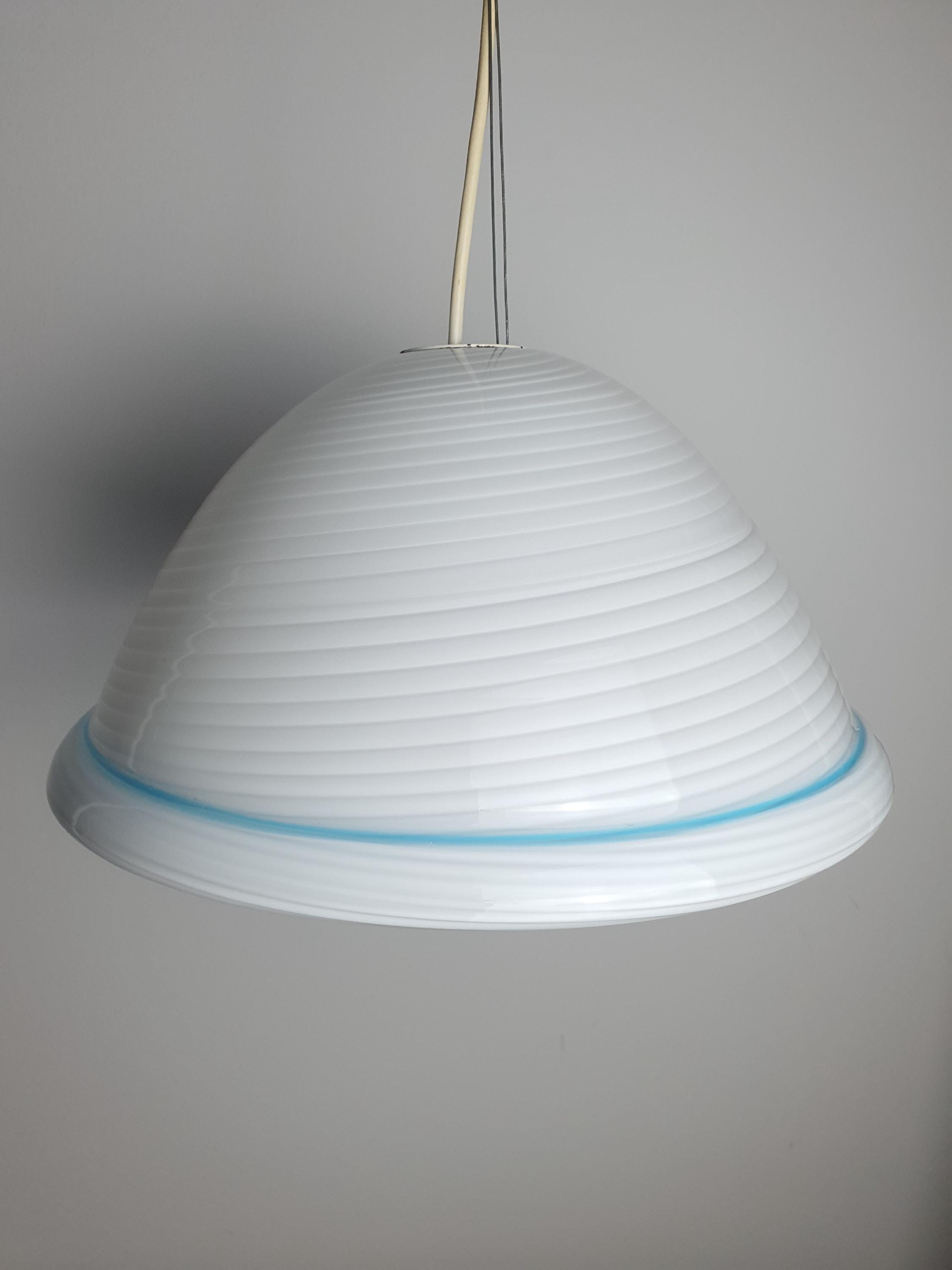 Murano Glass Hat Pendant Light: Nursery Decor, Handcrafted Italian Lighting