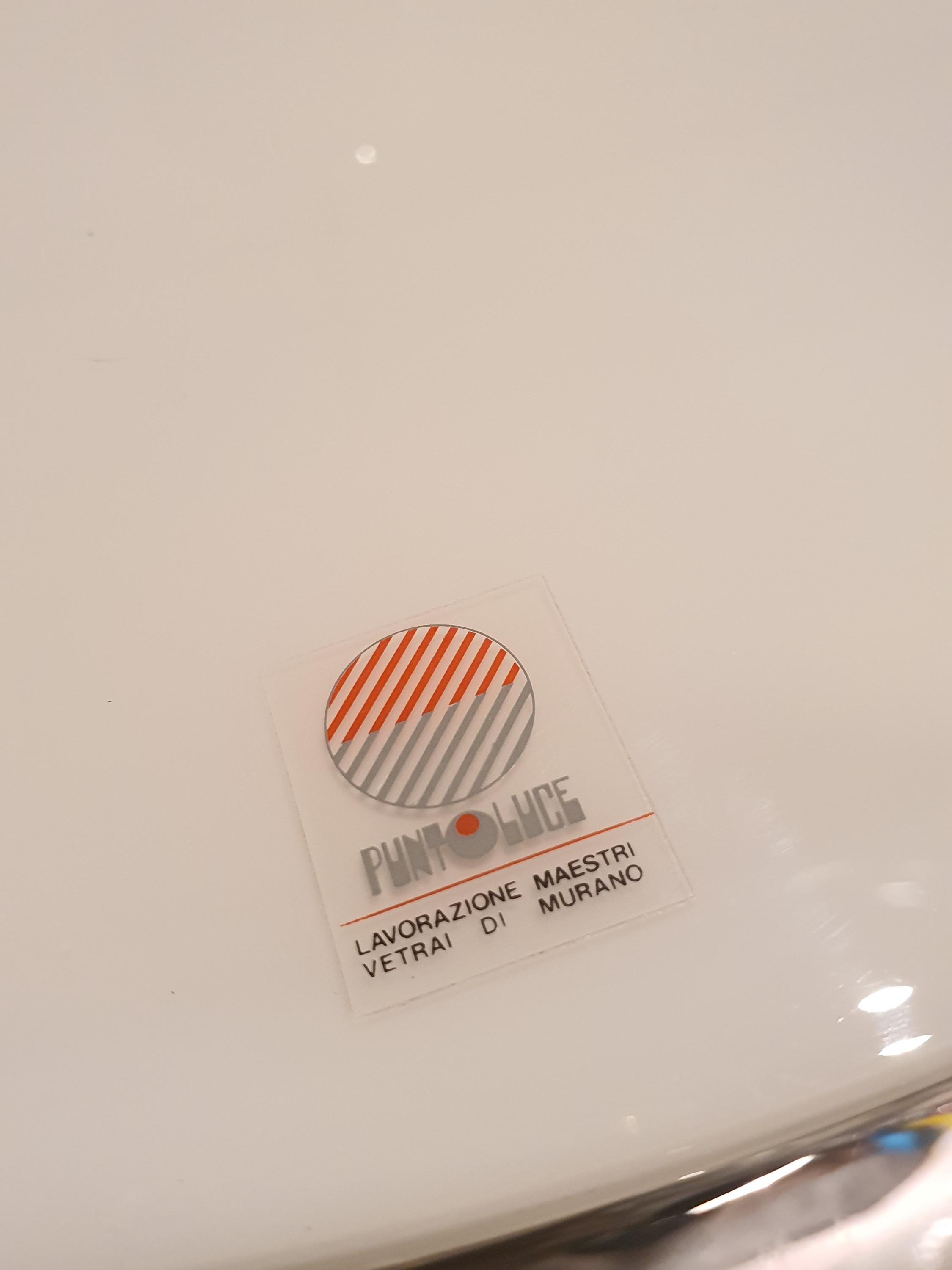 Vintage Murano Glass Pendant Light: Mid-Century Modern UFO Lamp