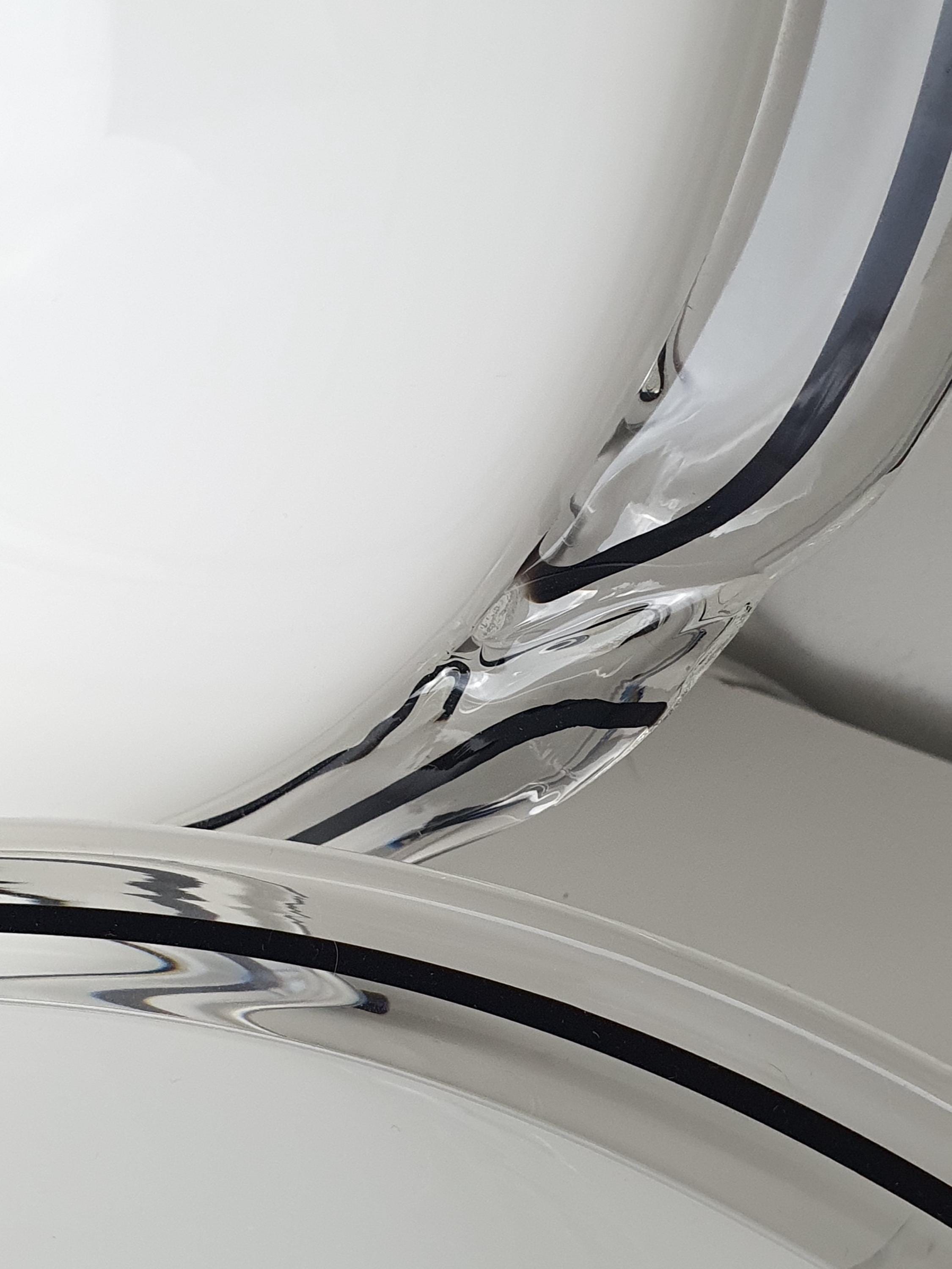 Pair of Vintage Murano Glass Flush Mount Lights | Italian Ceiling or Wall Lamps | Mid-Century Modern Lighting