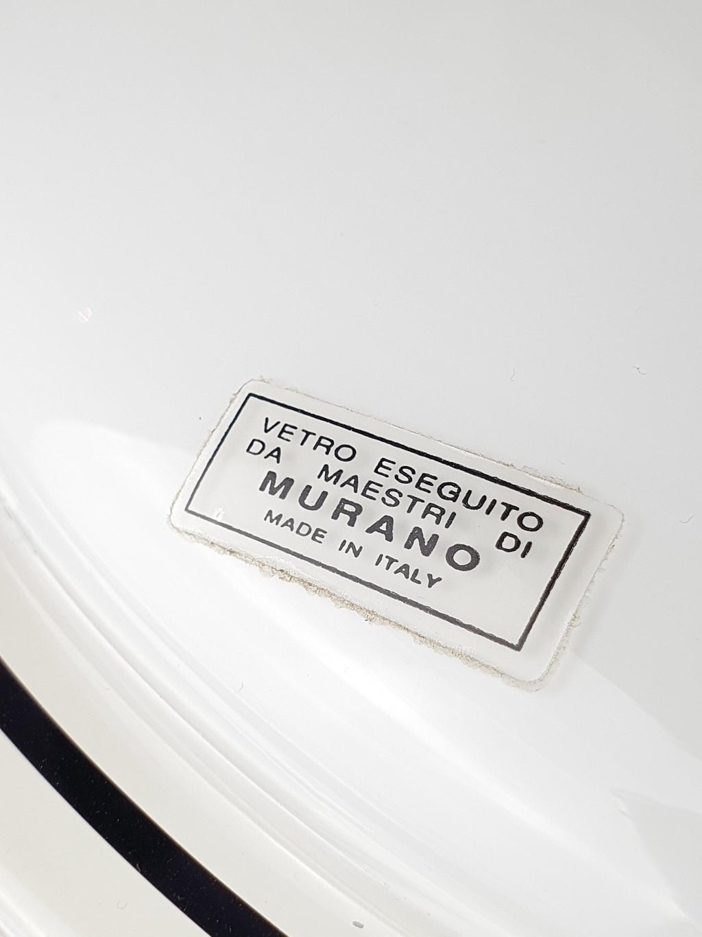 Pair of Vintage Murano Glass Flush Mount Lights | Italian Ceiling or Wall Lamps | Mid-Century Modern Lighting