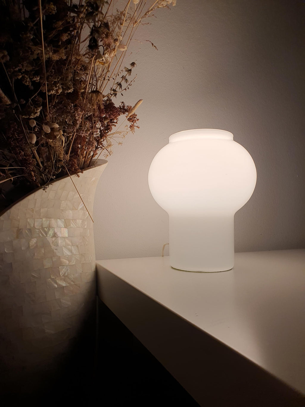 复古穆拉诺玻璃蘑菇台灯 | 意大利中世纪现代床头灯