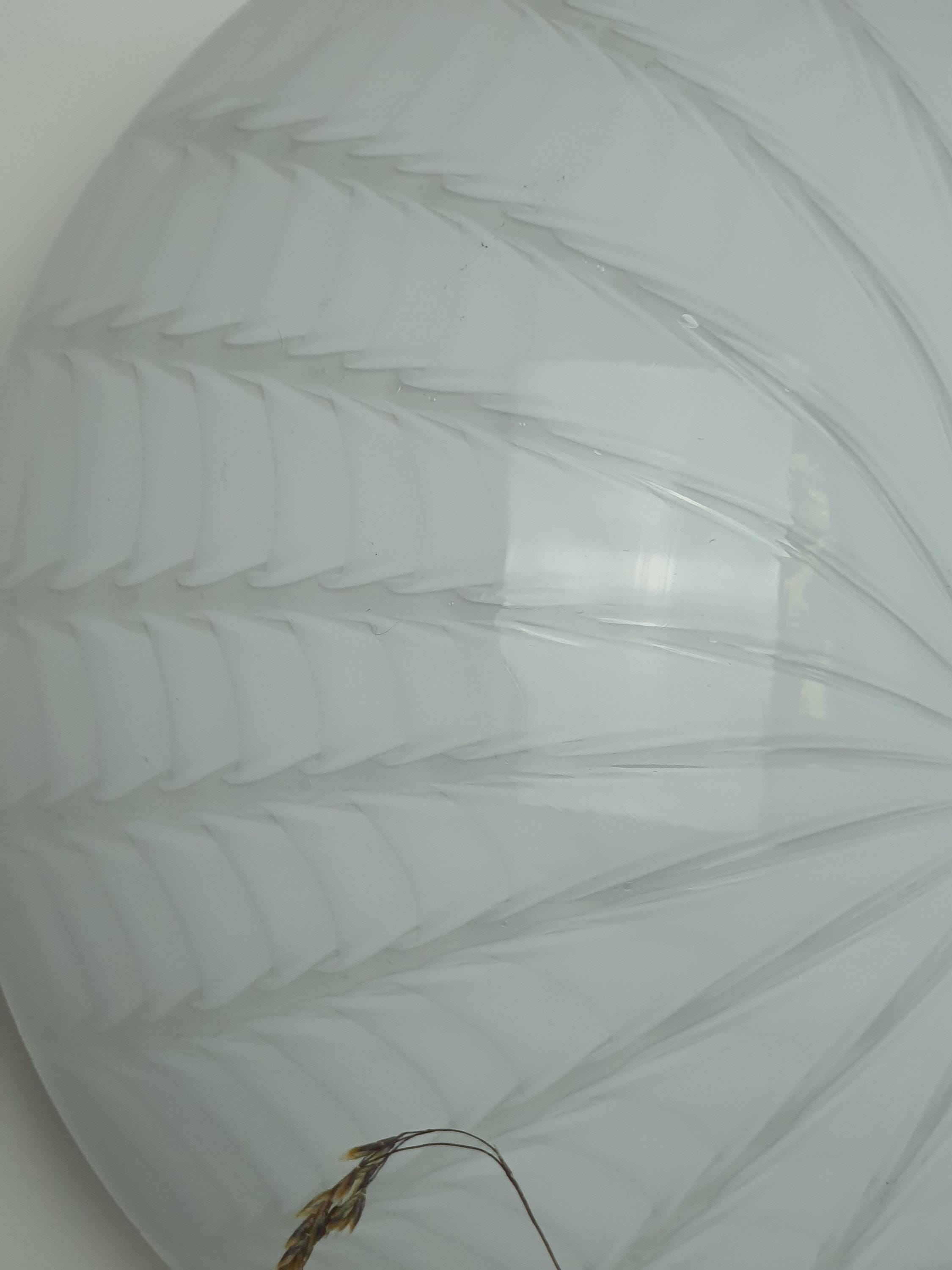 Vintage Murano Glass Flush Mount Light: Swirl Starburst, Mid-Century Modern