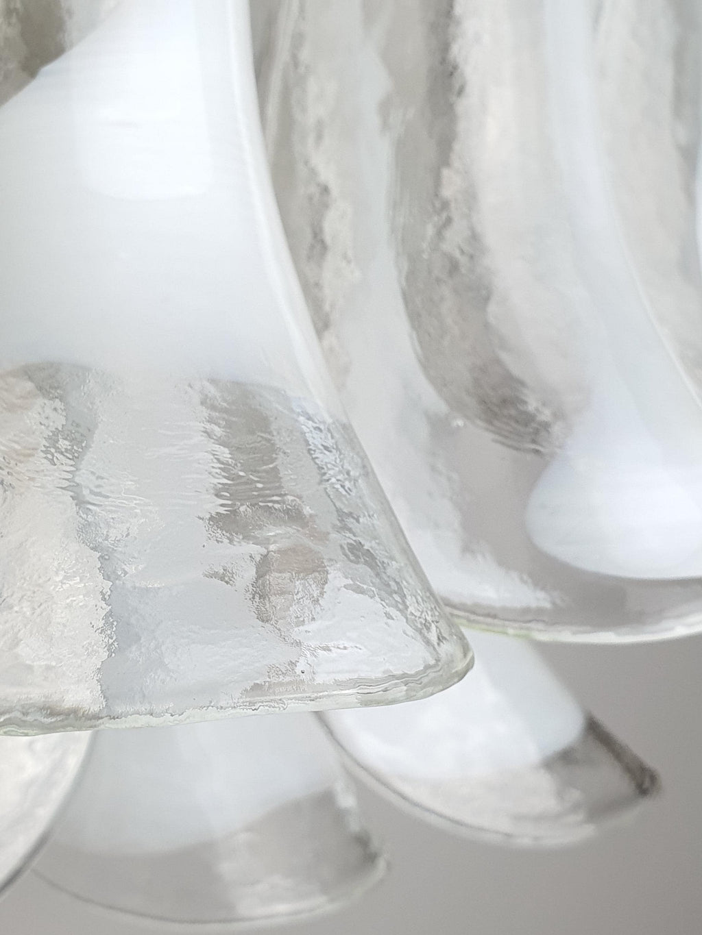 La Murrina White Petals Chandelier | Vintage Murano Glass Floral Design