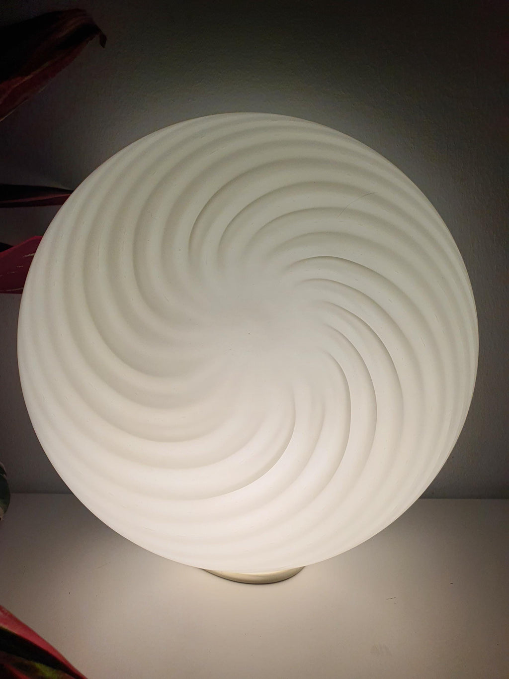 Lumière de montage encastré en verre de Murano à tourbillon vintage – Luminaire de plafond ou mural moderne du milieu du siècle