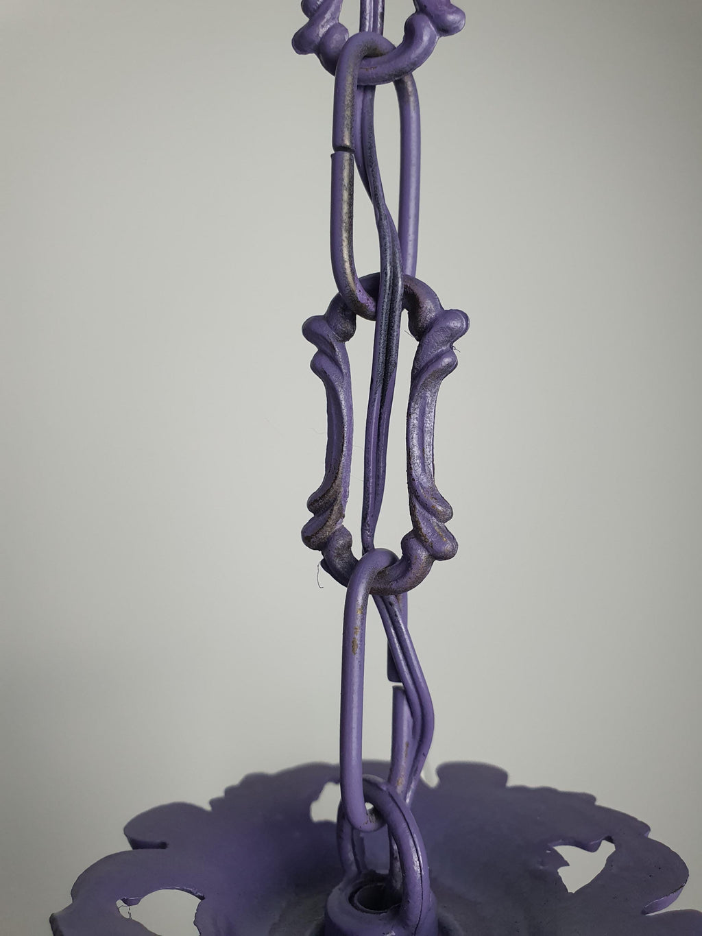 Vintage purple chandelier in Italian Hollywood Regency style
