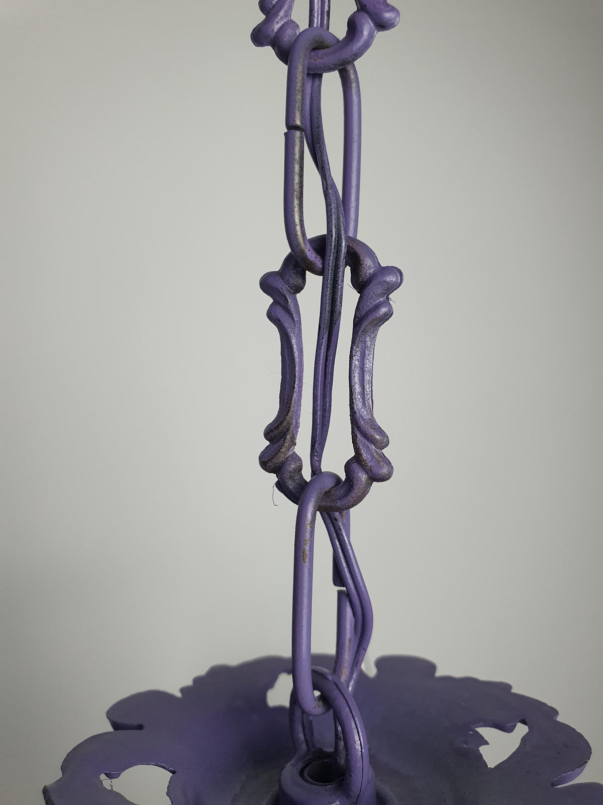 Vintage purple chandelier in Italian Hollywood Regency style
