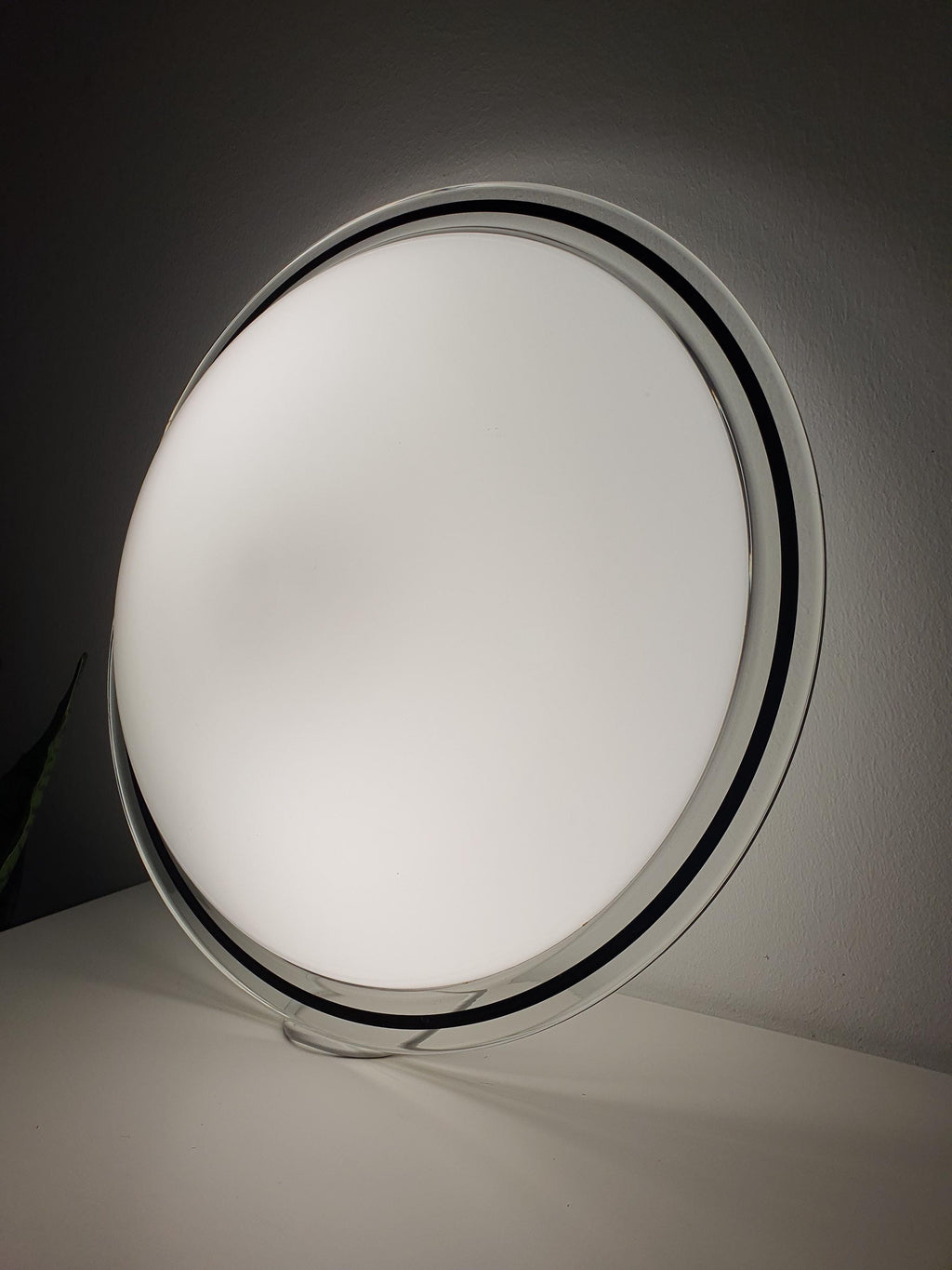 Murano Glass Flush Mount Light: Mid-Century Italian Ceiling/Wall Lamp