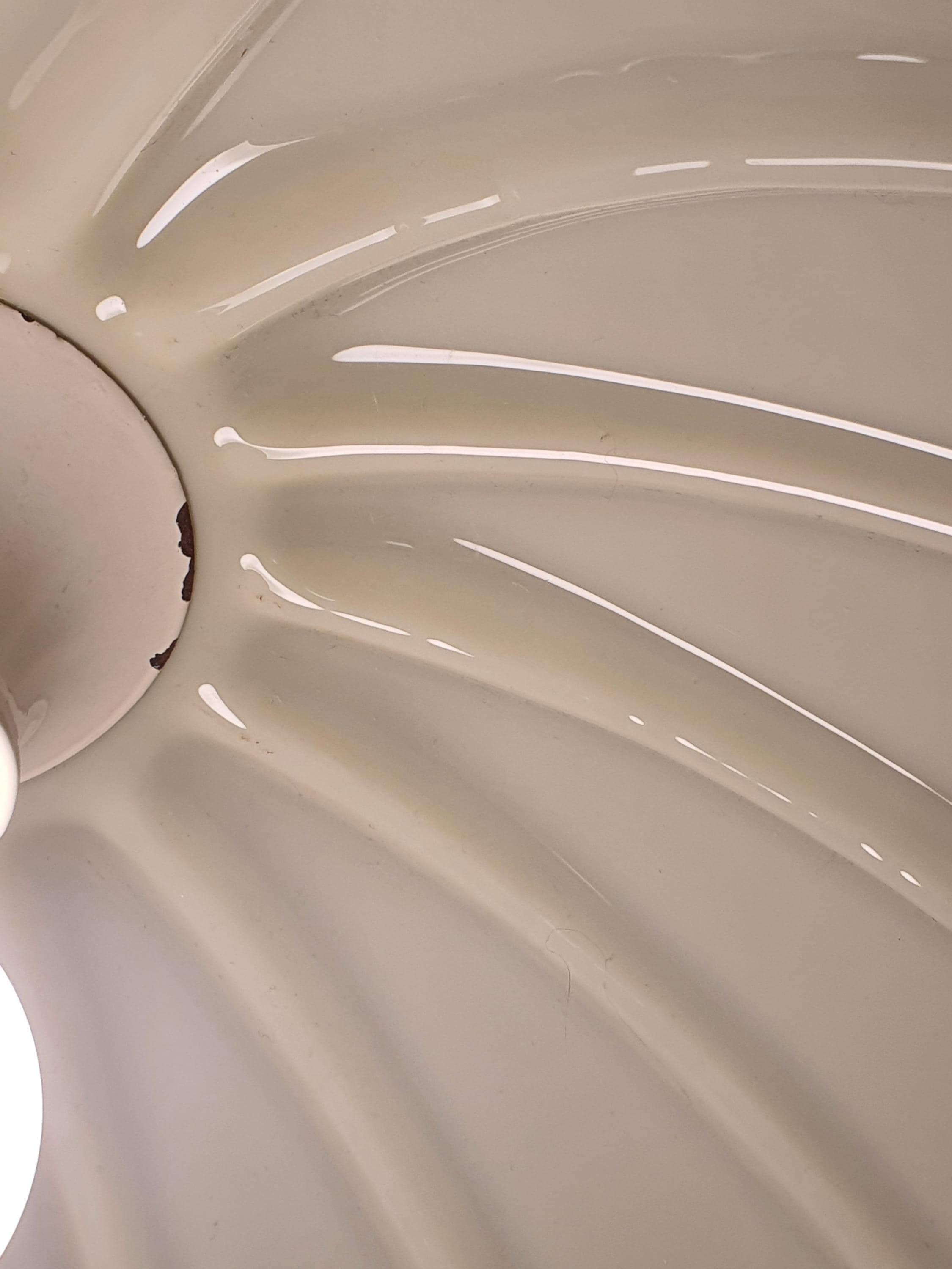 Vintage Murano Glass Cream Tulip Pendant Light Italian Retro Style