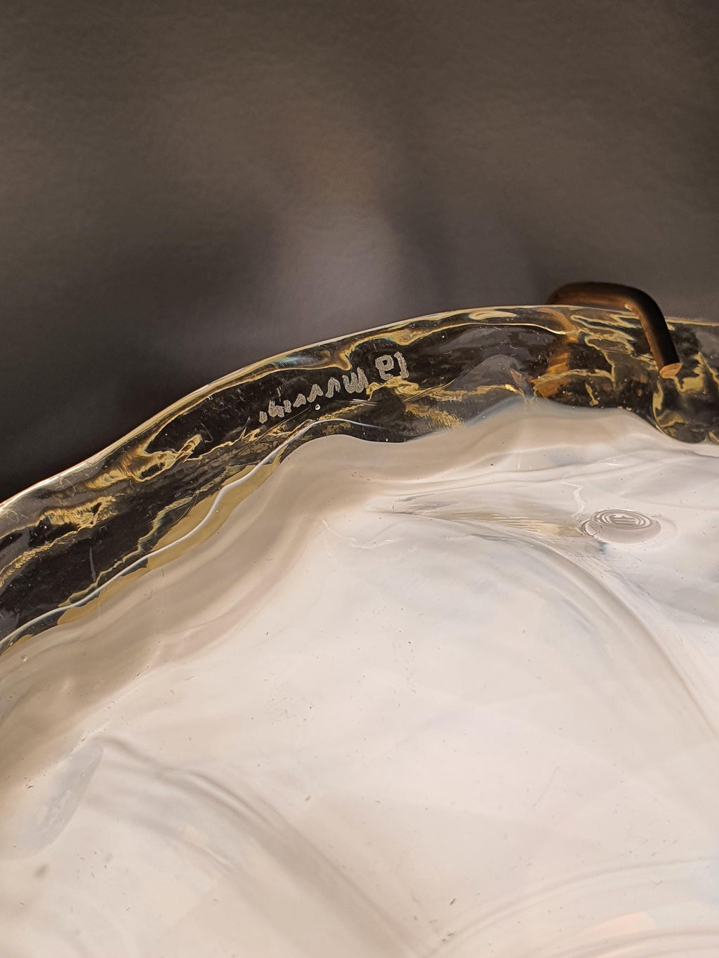 La Murrina Murano Glass White Shell Flush Mount or Wall Sconce Gold Base