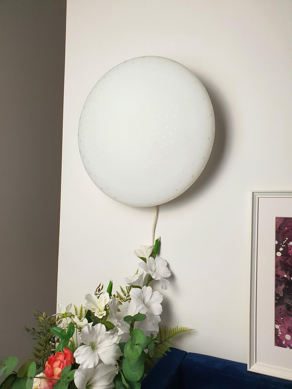 Lumière de plafond en verre de Murano vintage à bulles satinées, style scandinave MCM