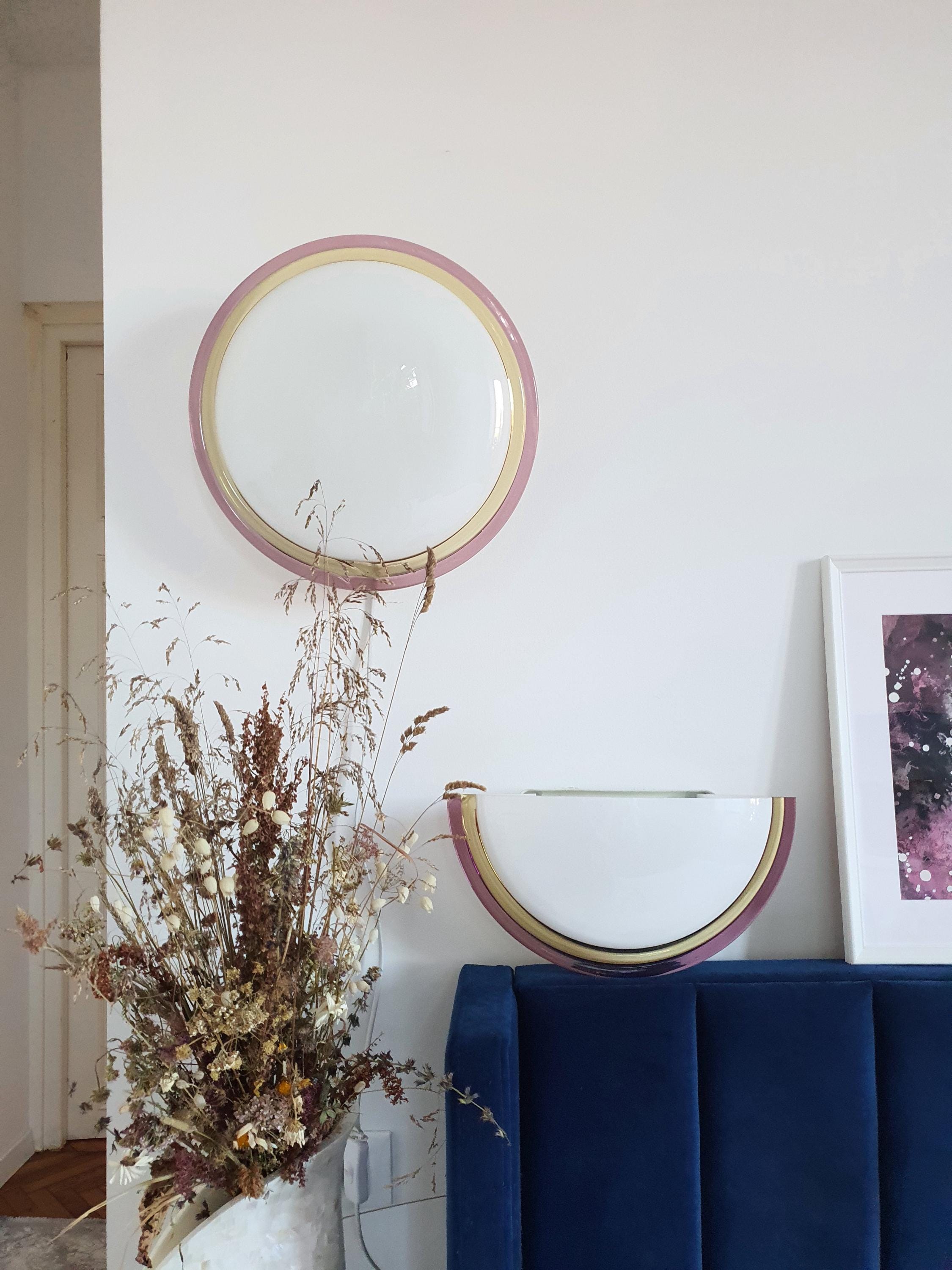 Vintage Murano Glass Flush Mount Light Fixtures: Retro Italian Lighting