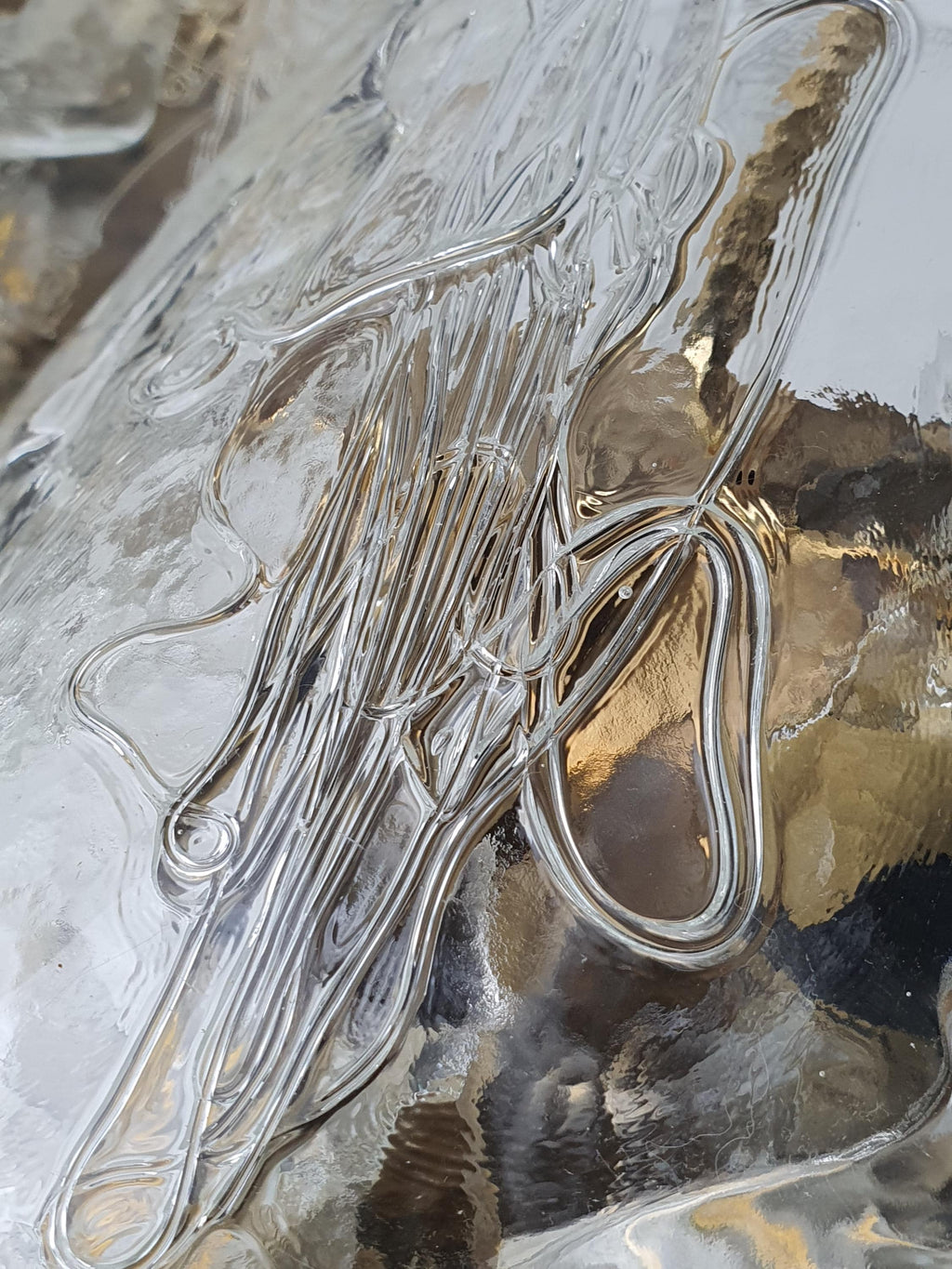 Pair of La Murrina Diamond-Shaped Petal Murano Glass Wall Sconces Gold Base