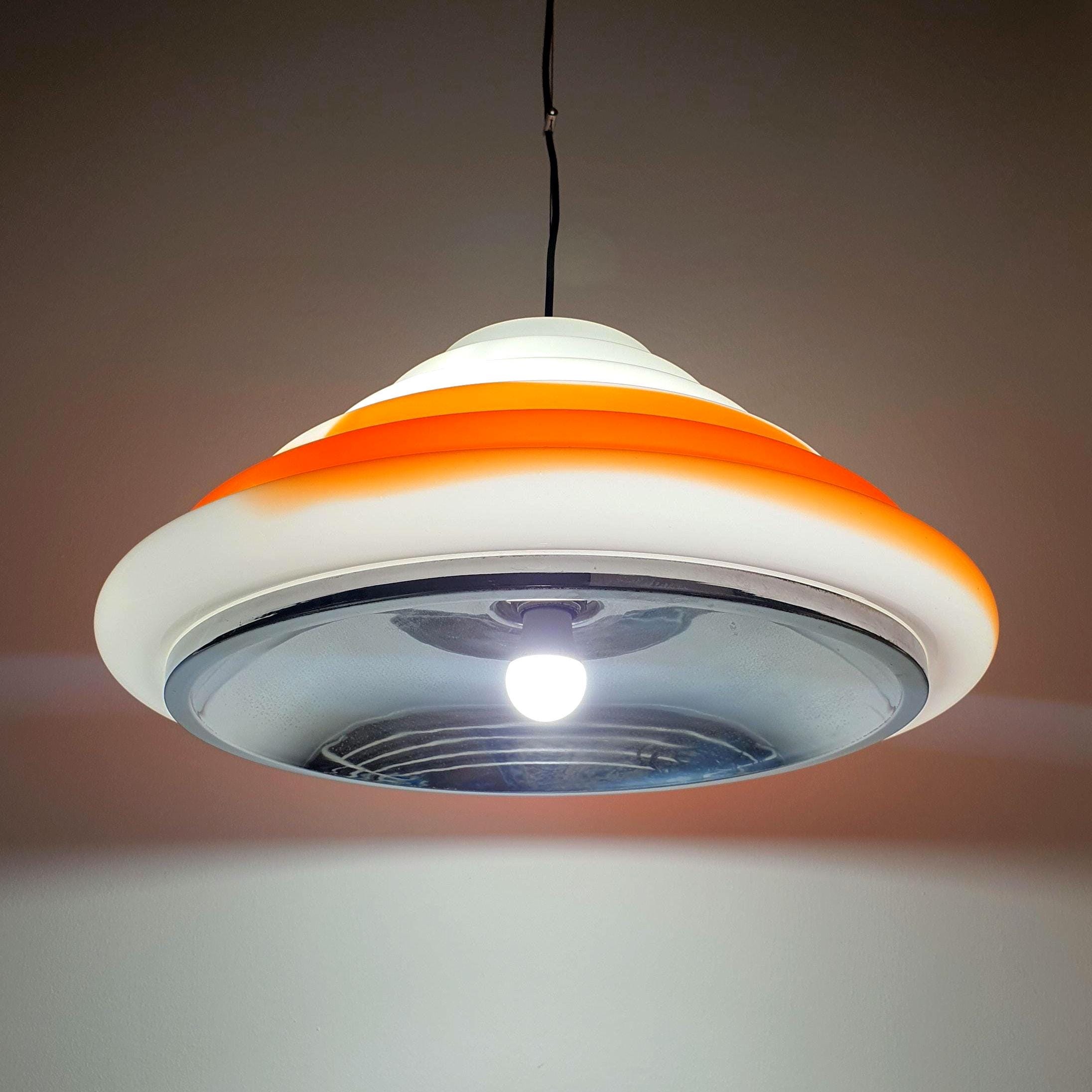 アメリカ　スペースエイジ　花火ライト　2000s Space Age Vintage Italian Glass Lighting – Retro – Vintage Glass Gems