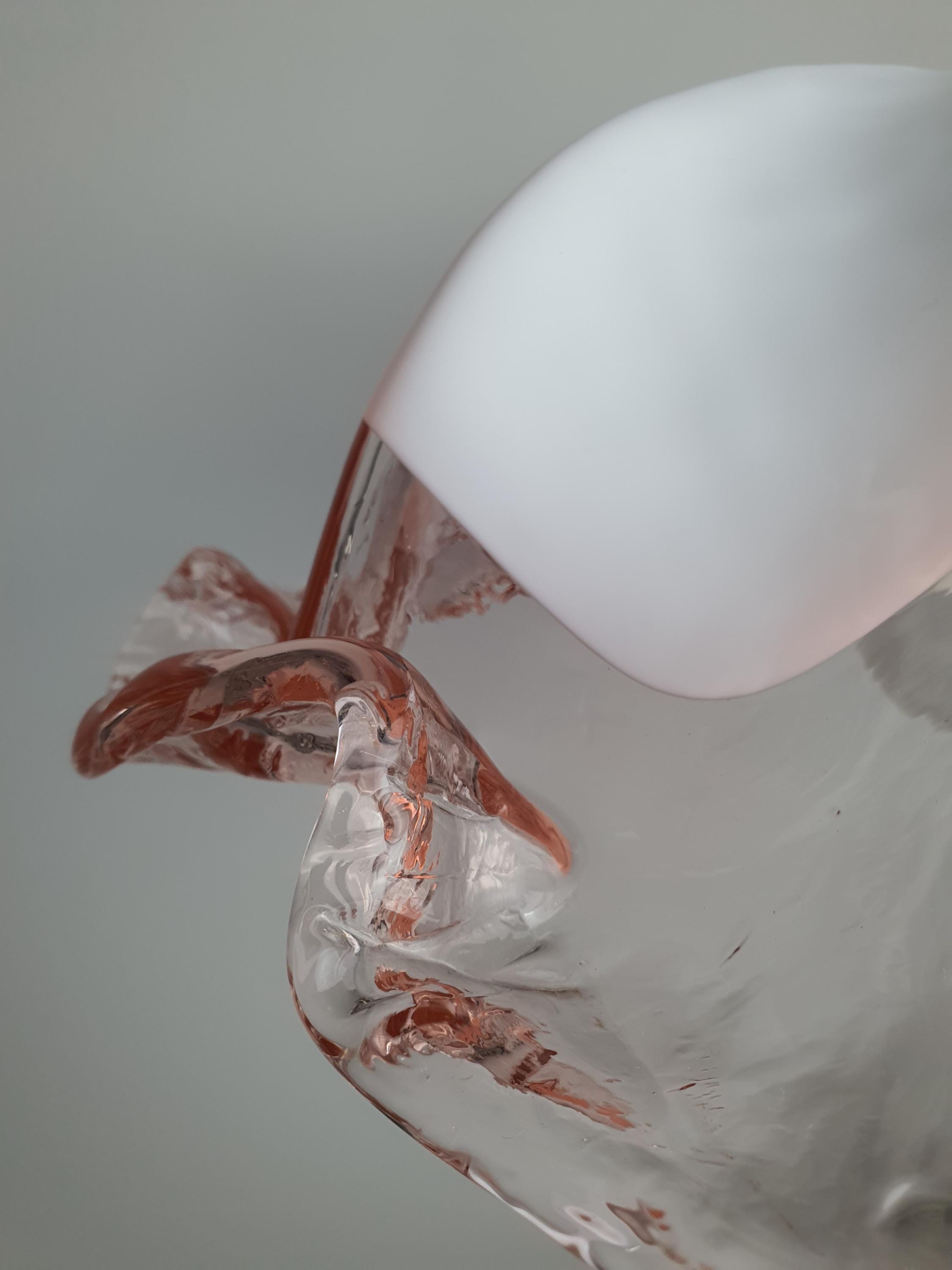 La Murrina Pink Tulip Pendant Light | Vintage Murano Glass Floral Lamp | Italian Mid-Century Lighting