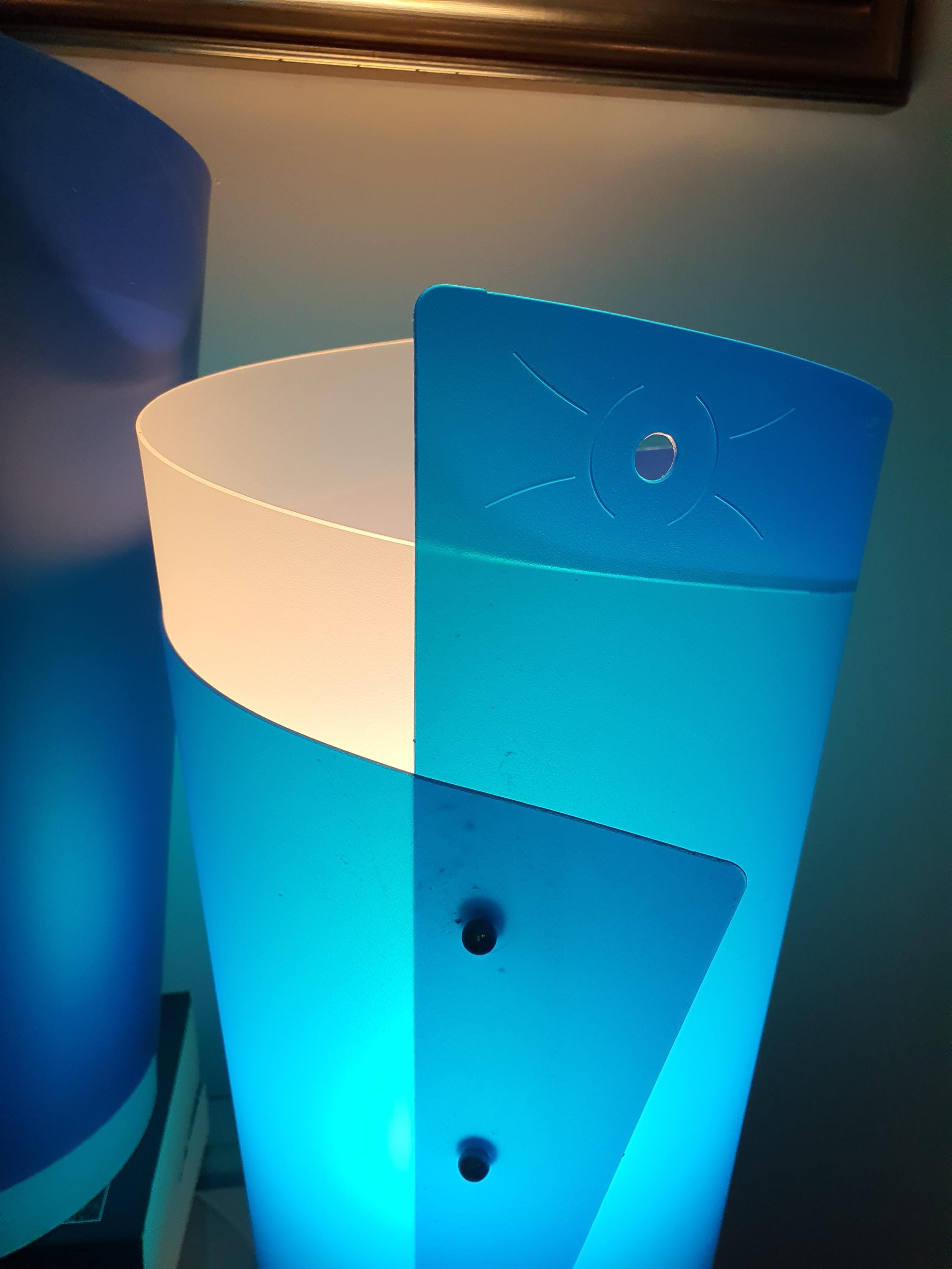 Pair of Blue Energy Light Table Lamps | Samuel Parker for Slamp, 1980s Italian Design