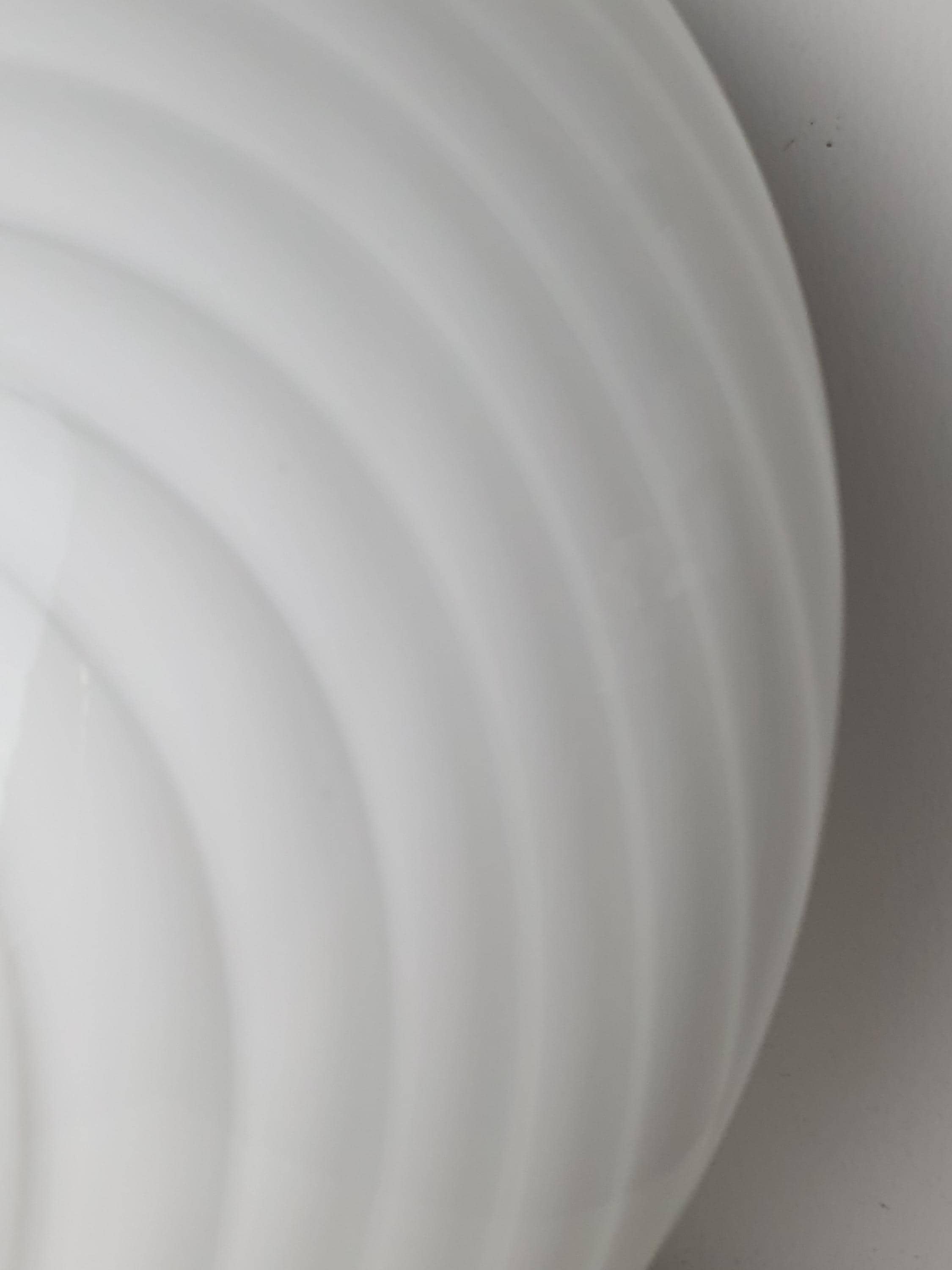 Vintage Murano Glass White Swirl Candy Flush Mount on Chrome Base