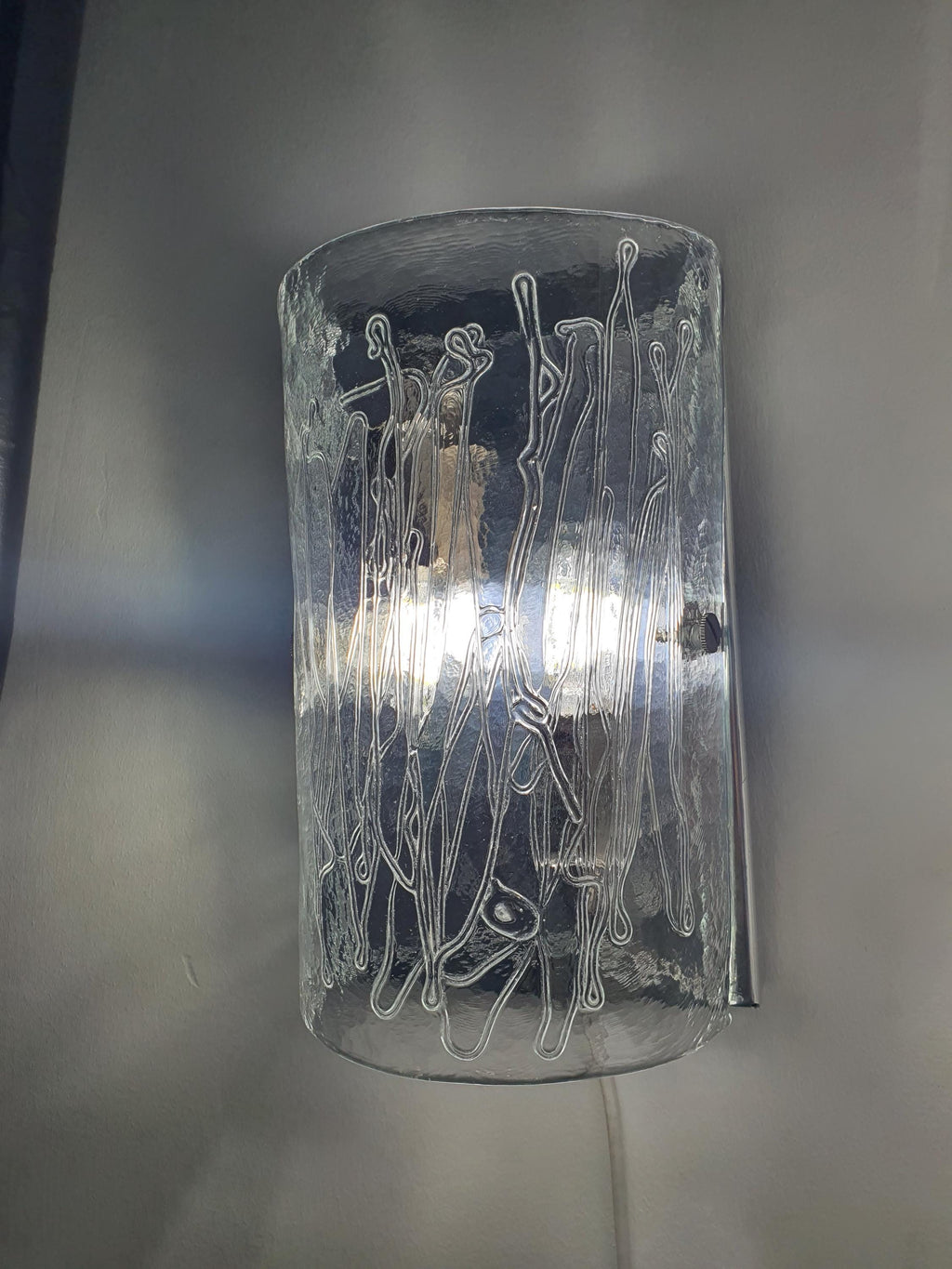 La Murrina 复古穆拉诺透明玻璃弧形壁灯