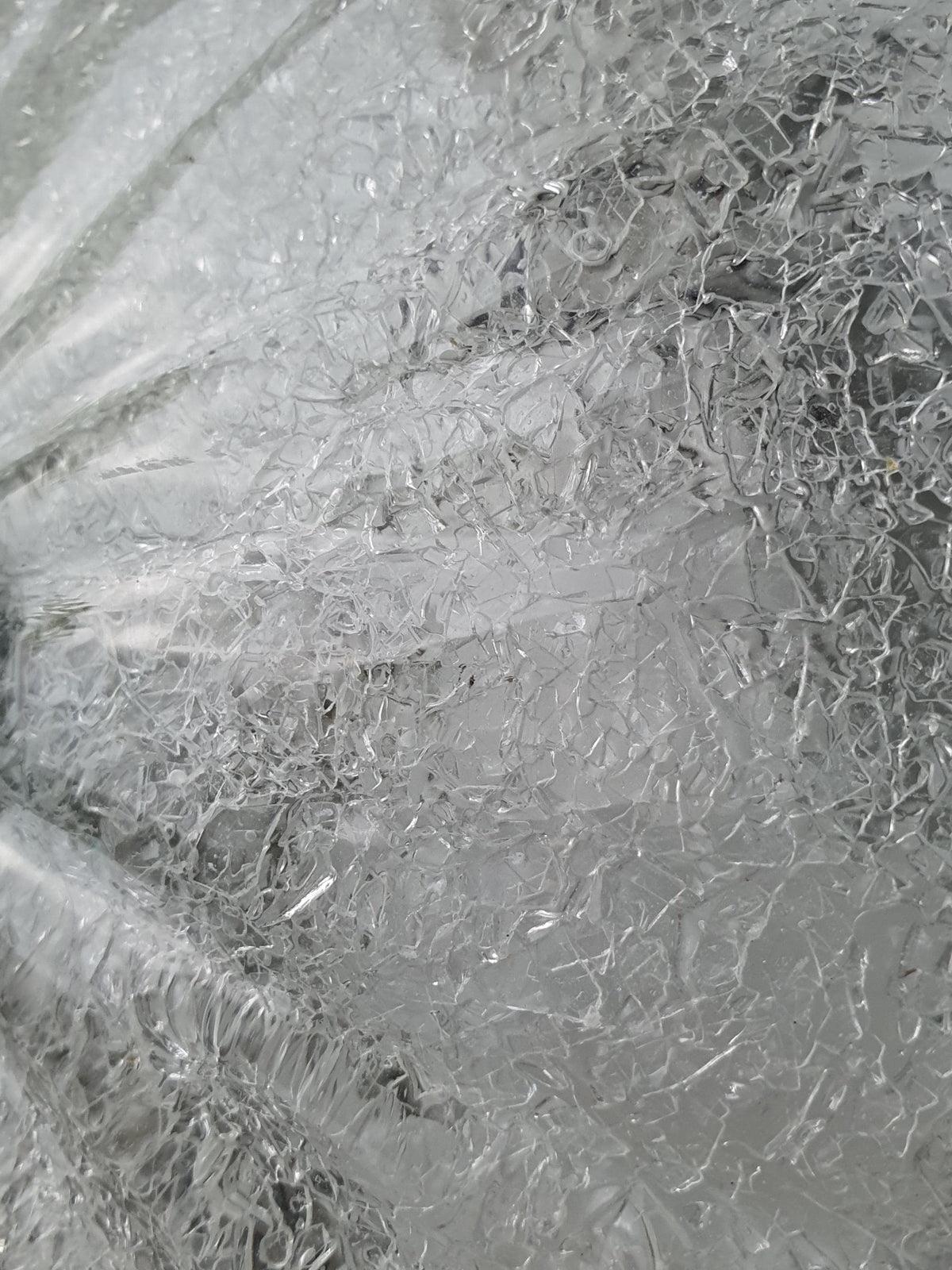 Graniglia ice-glass texture on a vintage floral Murano ceiling light
