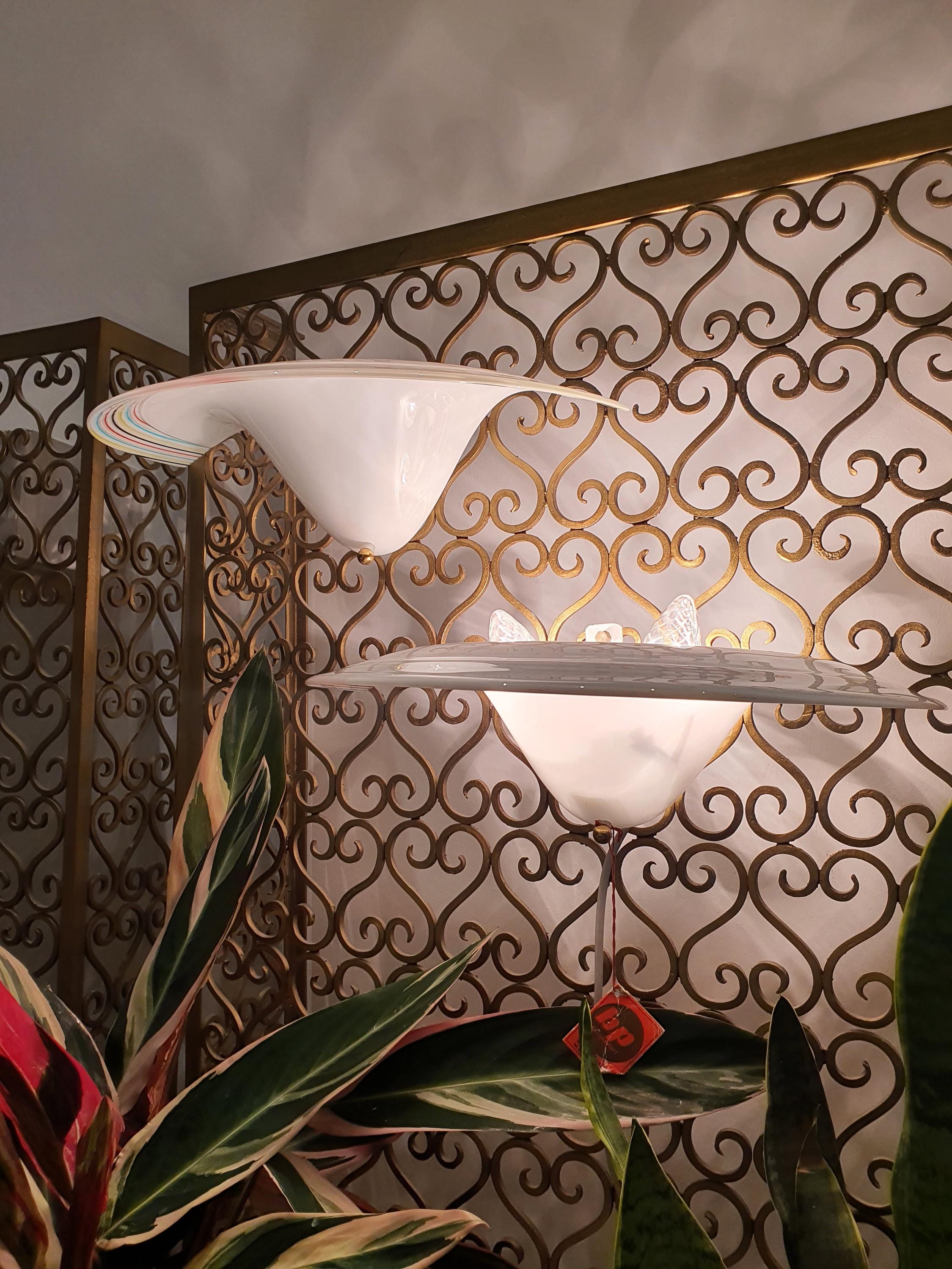 Murano Glass Wall Sconces: Colorful Midcentury Light Fixtures