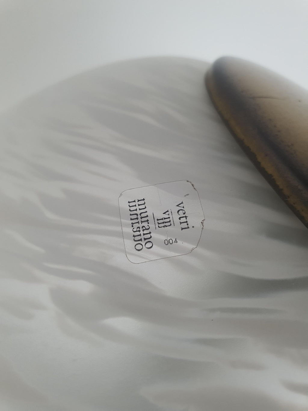 Large Murano Glass Mushroom Lamp: Italian Retro Ambient Light