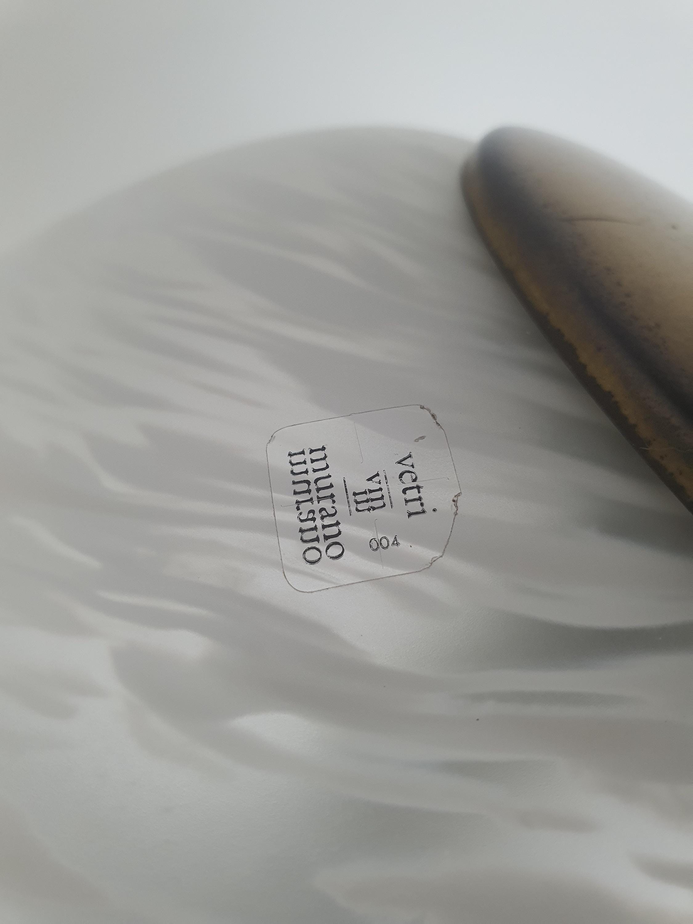 Large Murano Glass Mushroom Lamp: Italian Retro Ambient Light