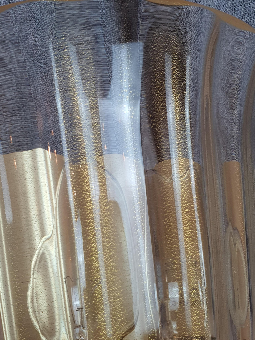 La Murrina Floral Wall Sconces: Murano Glass with Golden Base (Pair)