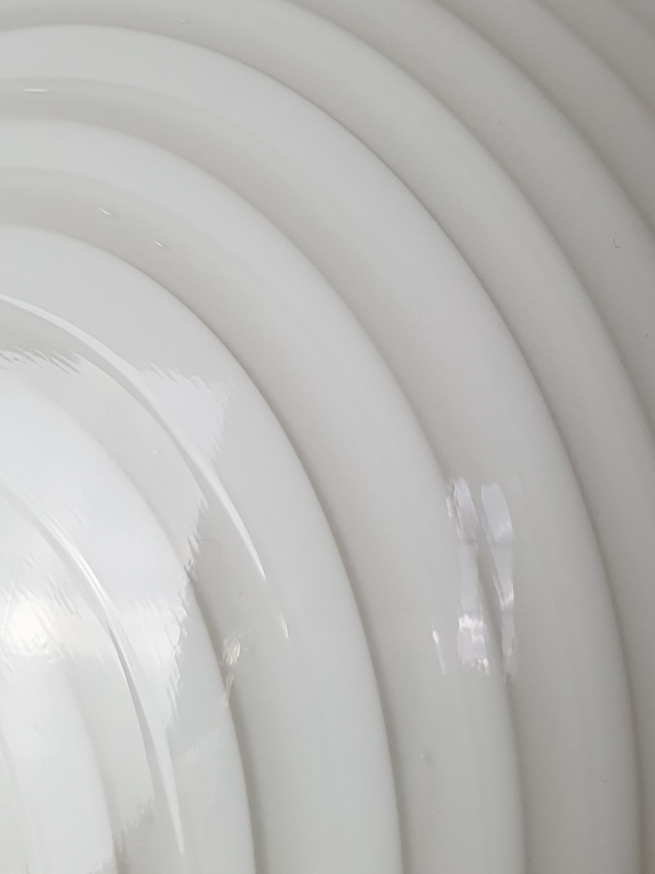 Vintage Murano Glass Swirl Flush Mount Light: Retro MCM Decor
