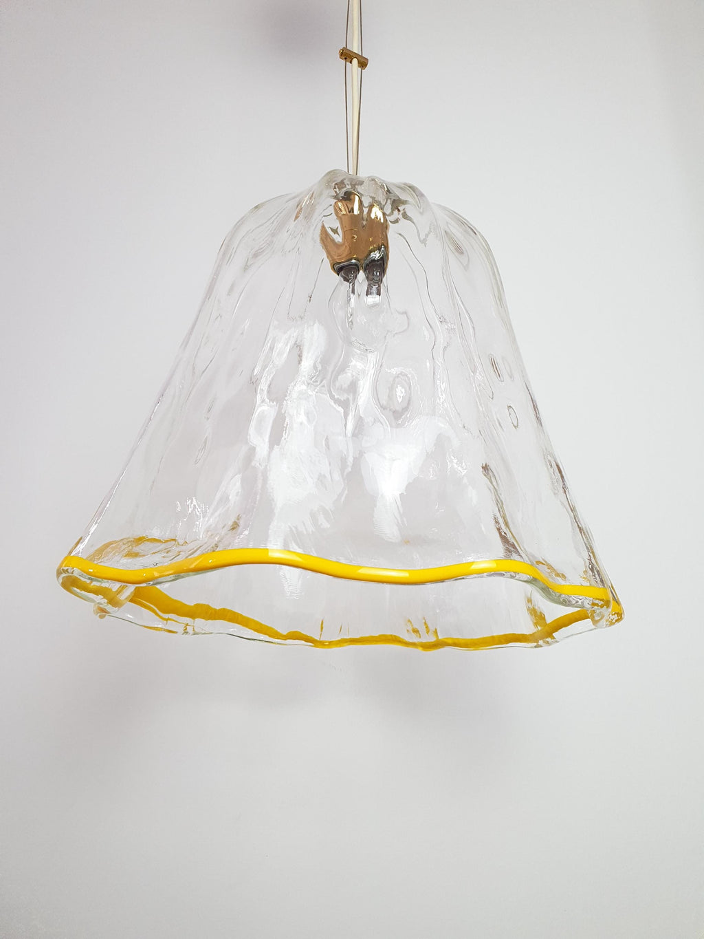 Vintage Murano Glass Bell Pendant Lamp by La Murrina – 1980s Italian Hand-Blown Ceiling Light