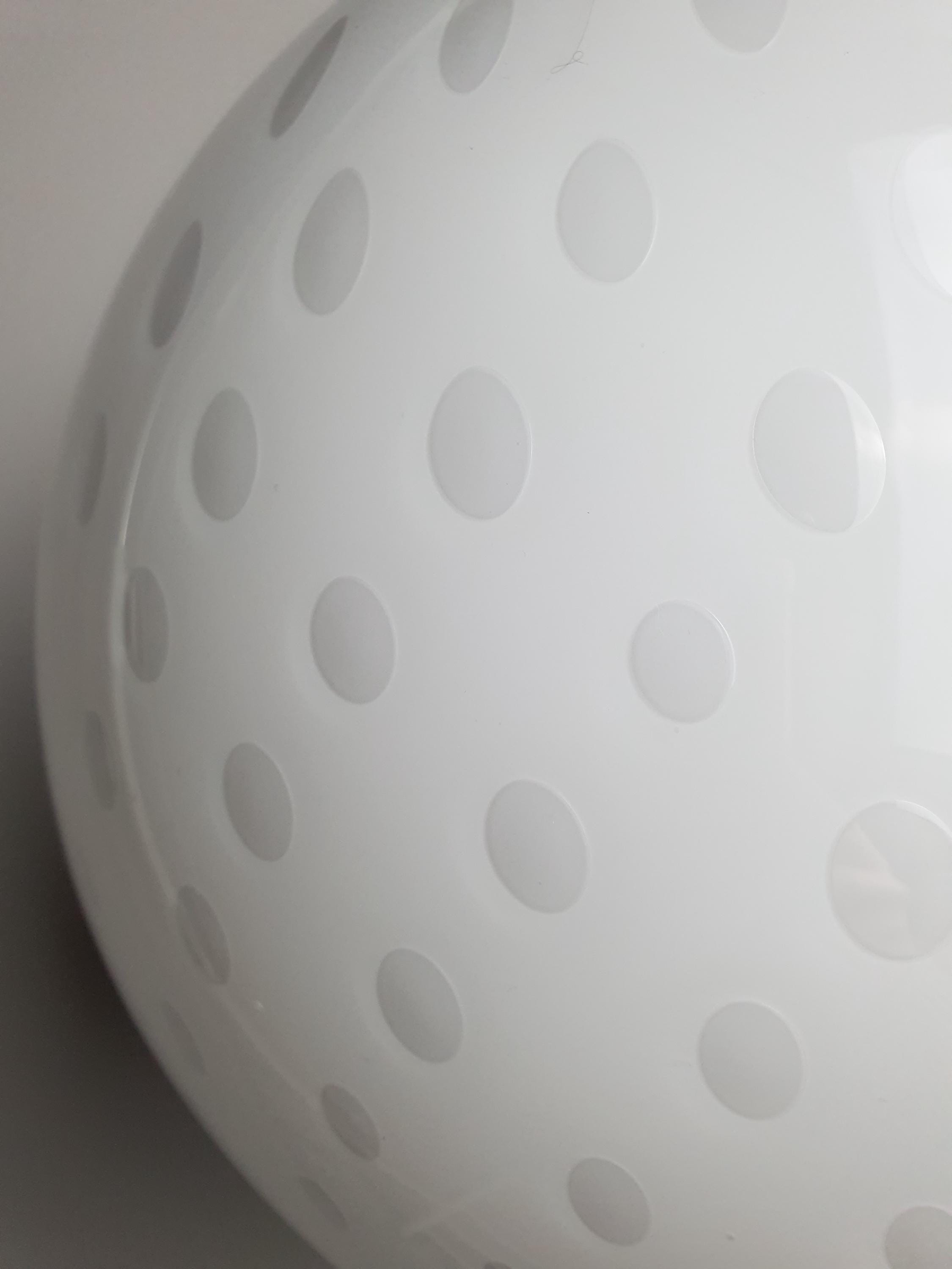 Murano Glass White Bubbled Globe Pendant Light | Vintage Milk Glass Scandinavian Style Lighting