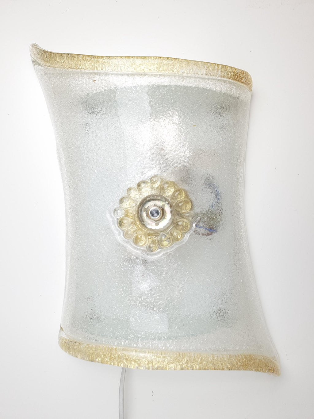 Murano Floral Flush Mount Light: Hand-Crafted Venice Glass