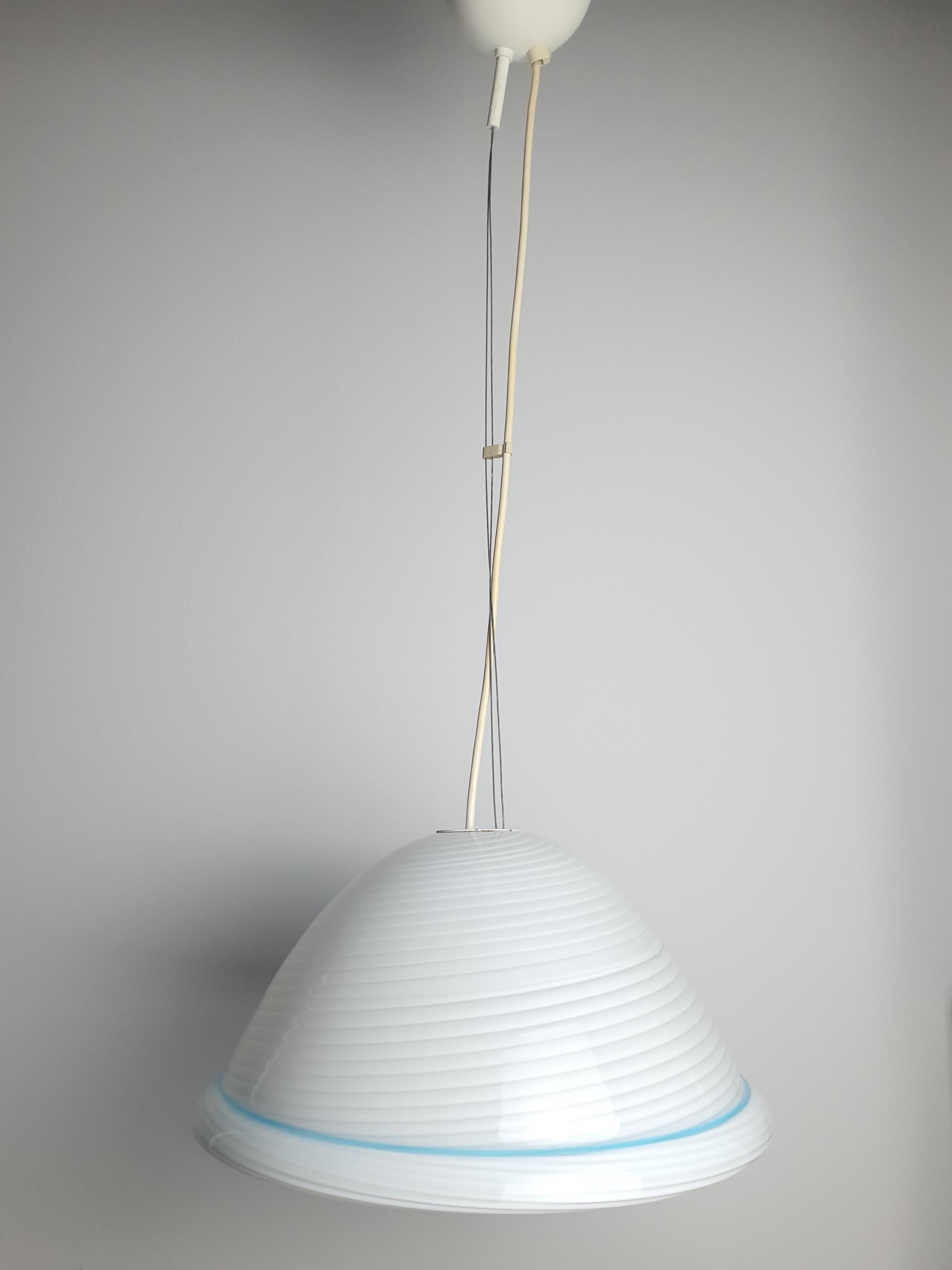 Murano Glass Hat Pendant Light: Nursery Decor, Handcrafted Italian Lighting
