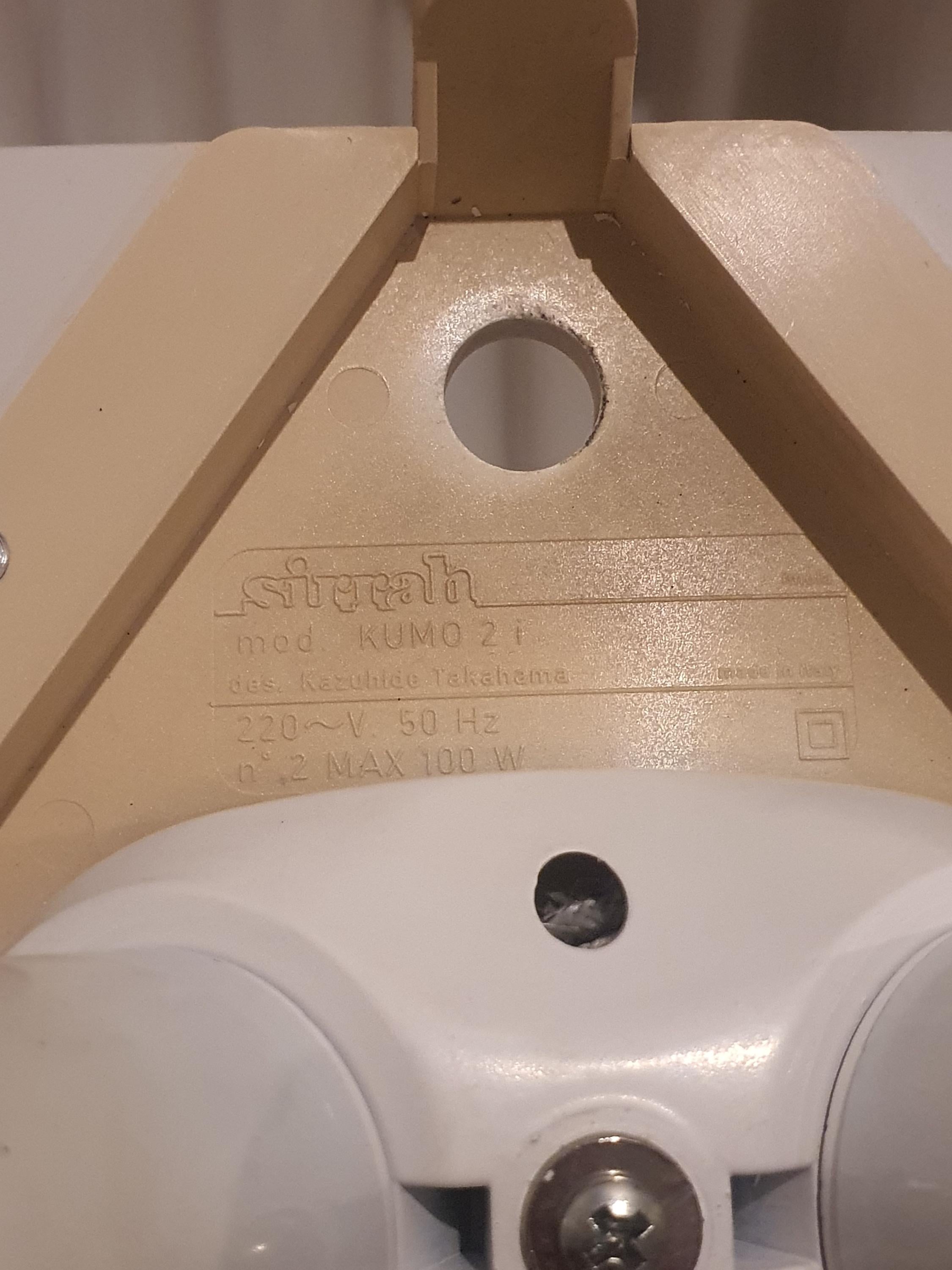 Sirrah Kumo 2 wall sconce — small defect on one sconce, visible in photo