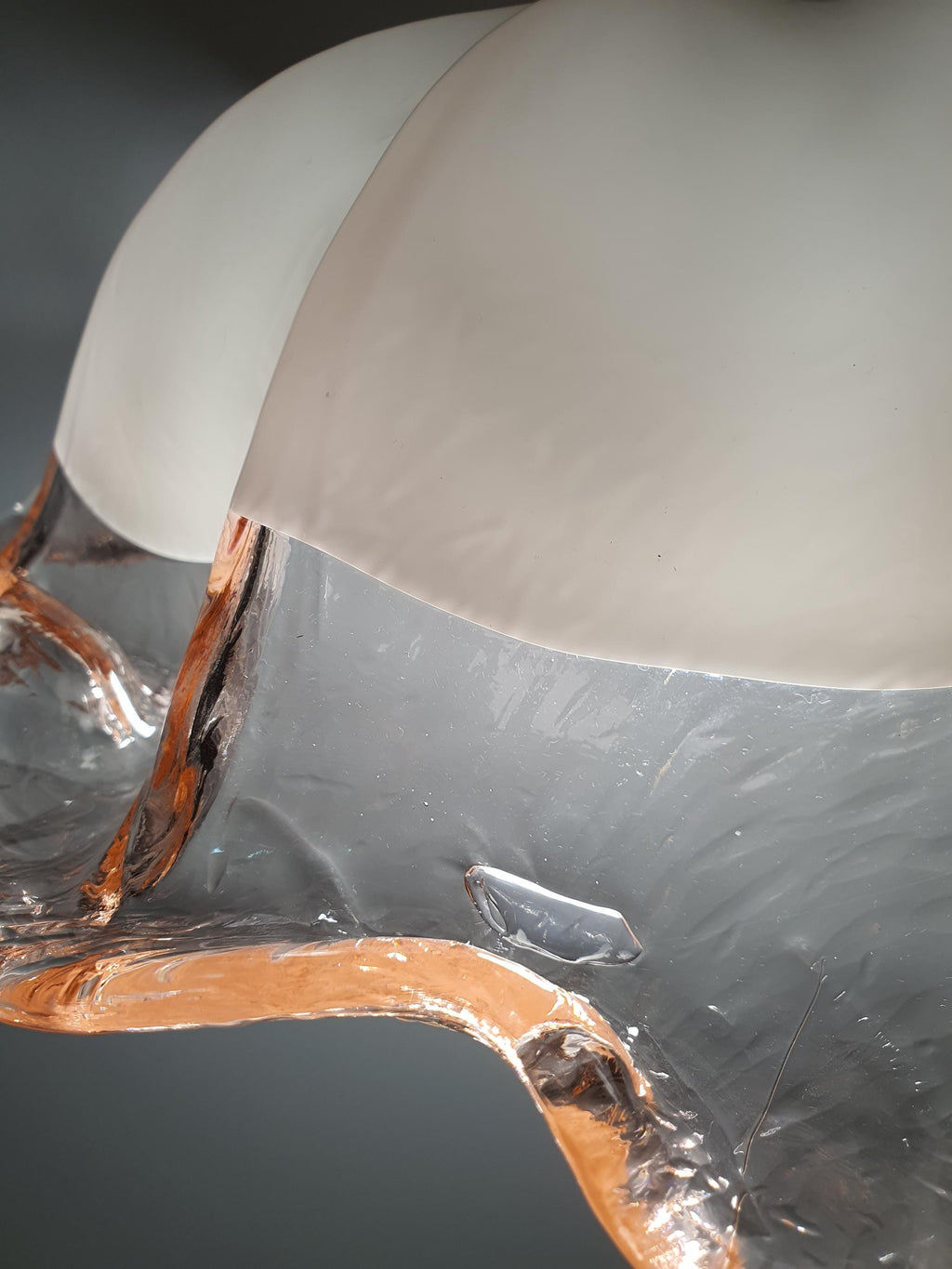 La Murrina Pink Tulip Pendant Light | Vintage Murano Glass Floral Lamp | Italian Mid-Century Lighting