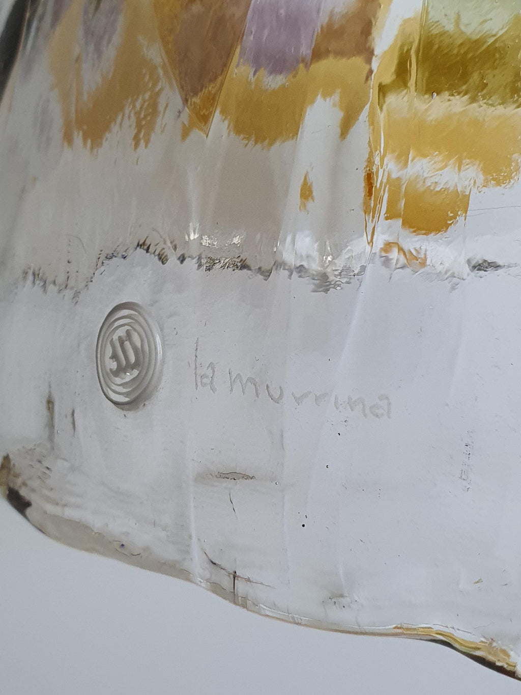 La Murrina 彩色穆拉诺玻璃钟形吊灯 – 绿色与黄色装饰