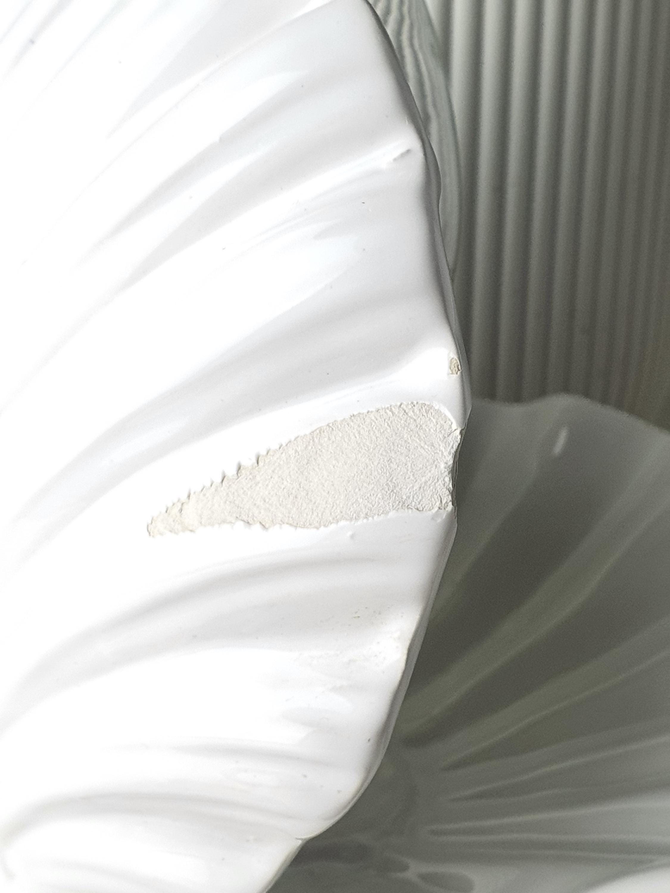 一对复古意大利白色陶瓷贝壳造型床头灯