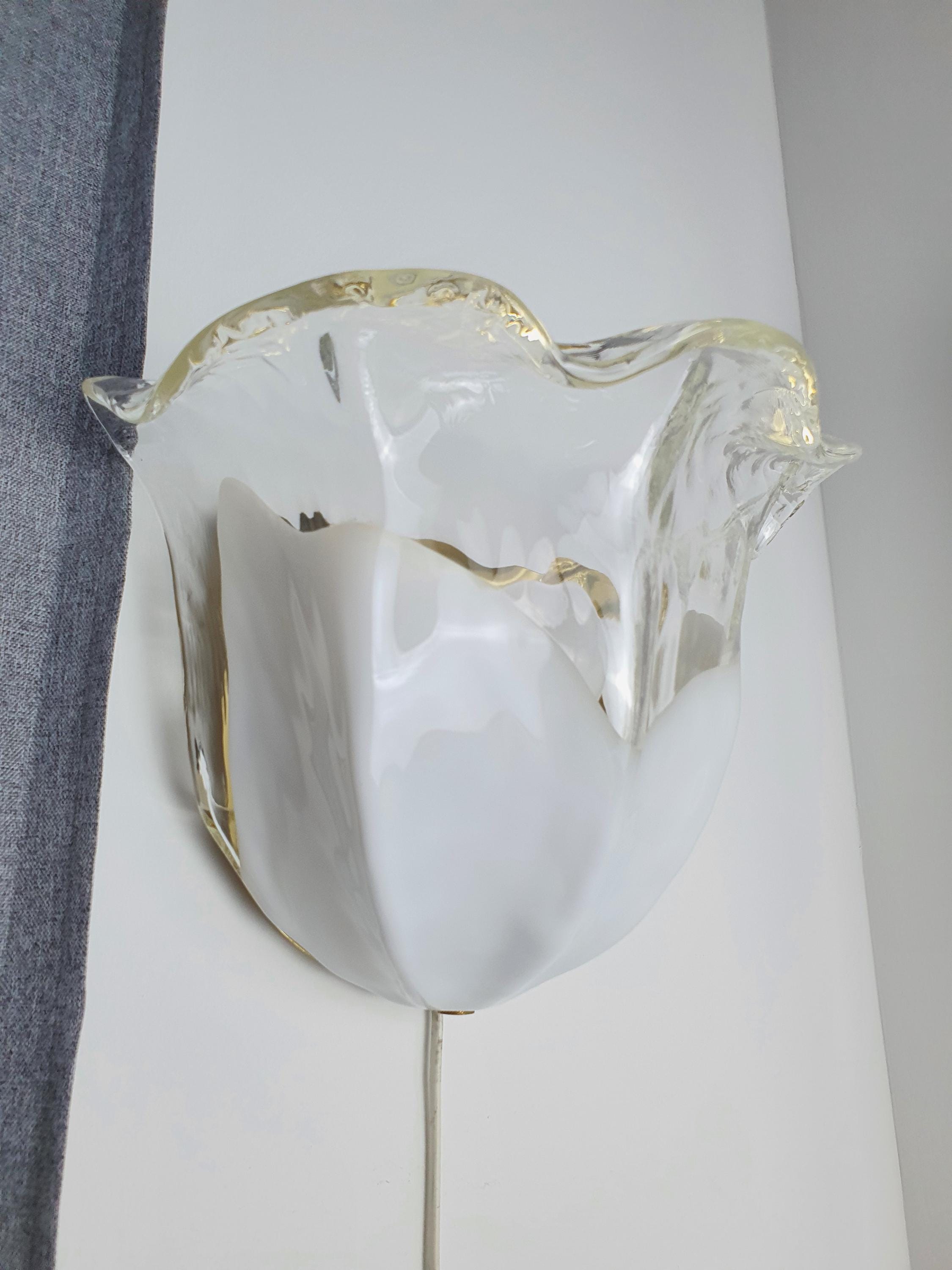 La Murrina Murano Glass Floral Wall Sconce: Italian Hand-Crafted Lighting