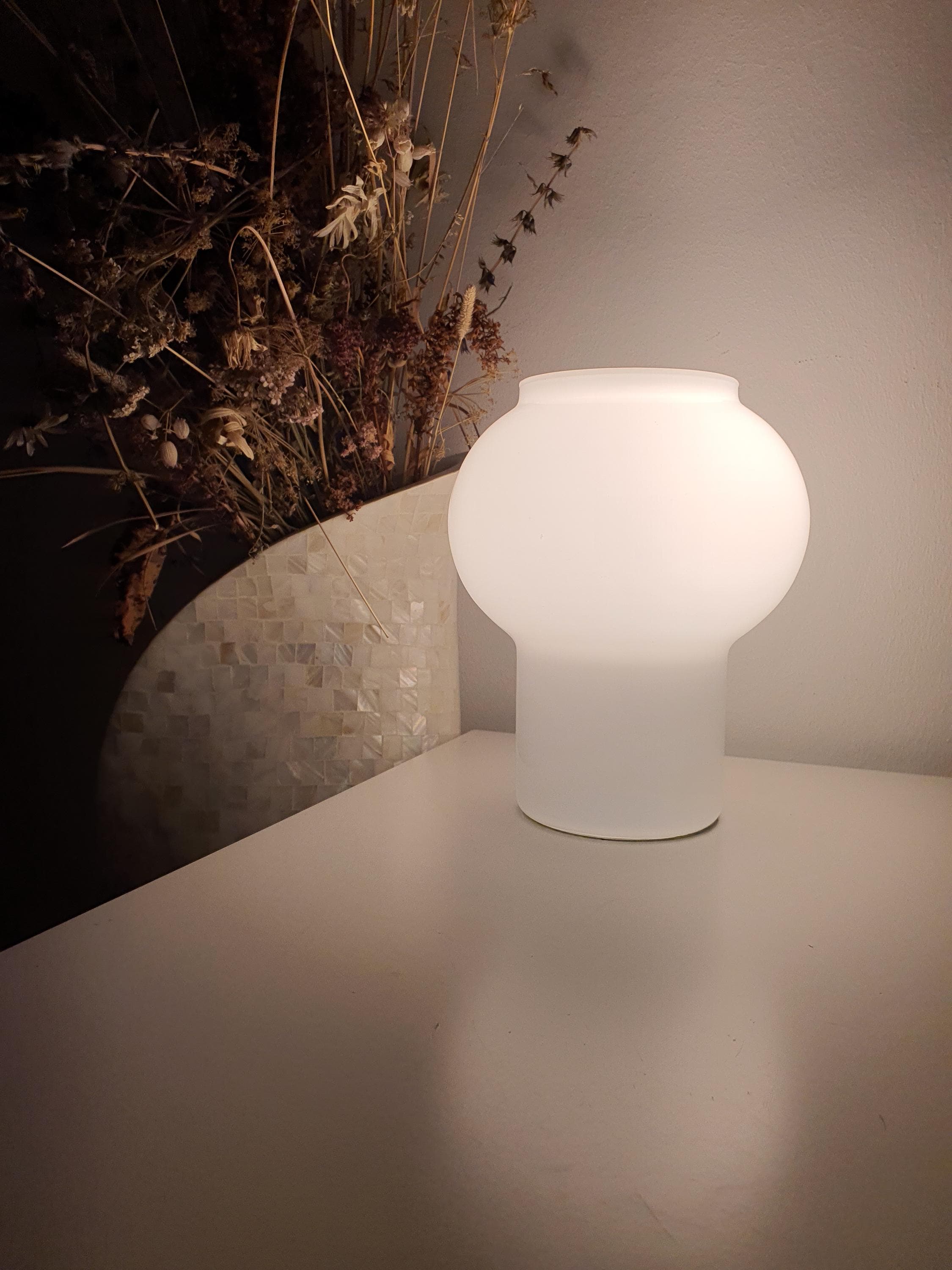 复古穆拉诺玻璃蘑菇台灯 | 意大利中世纪现代床头灯