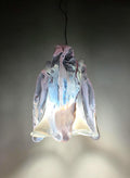 Compact chandelier with vintage La Murrina Murano glass petals on a Jolly Lampadari base

