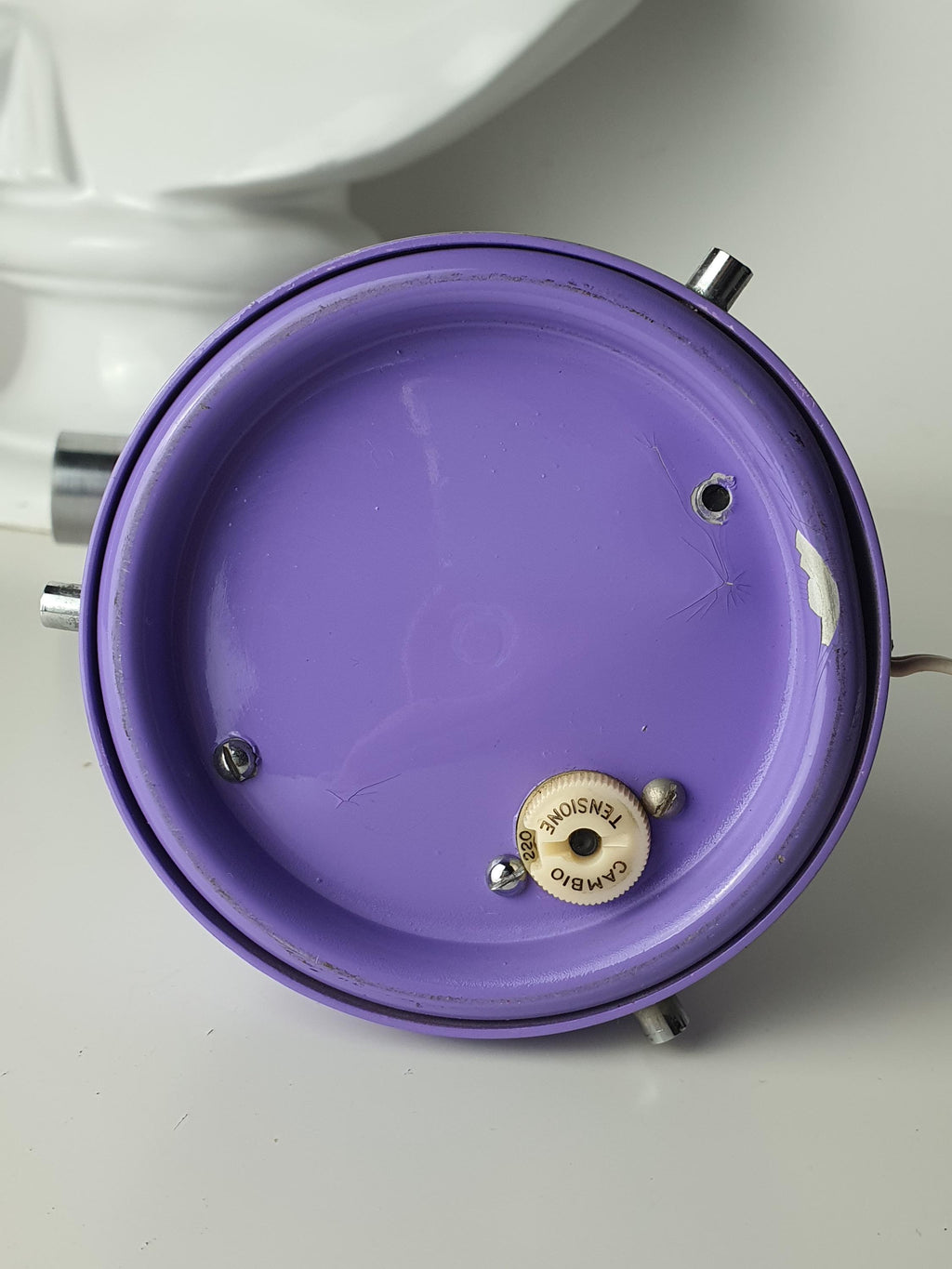 Space Age Purple Gooseneck Desk Lamp 1970s Italian Retro Lighting